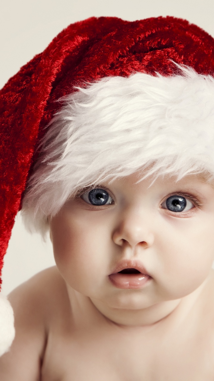 Cuteness, Child, Red, Nose, Headgear. Wallpaper in 720x1280 Resolution