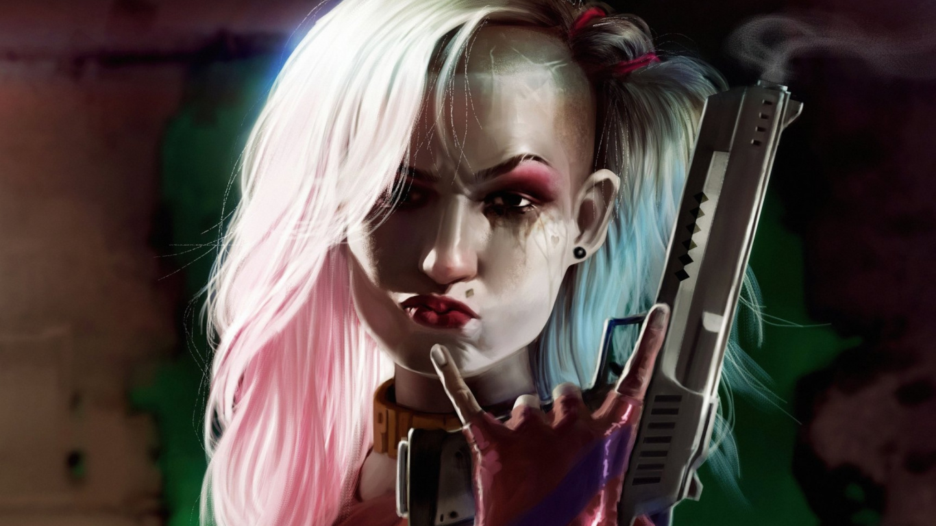 Harley Quinn, Joker, Batman, Monsieur Miracle, DC Universe. Wallpaper in 1366x768 Resolution