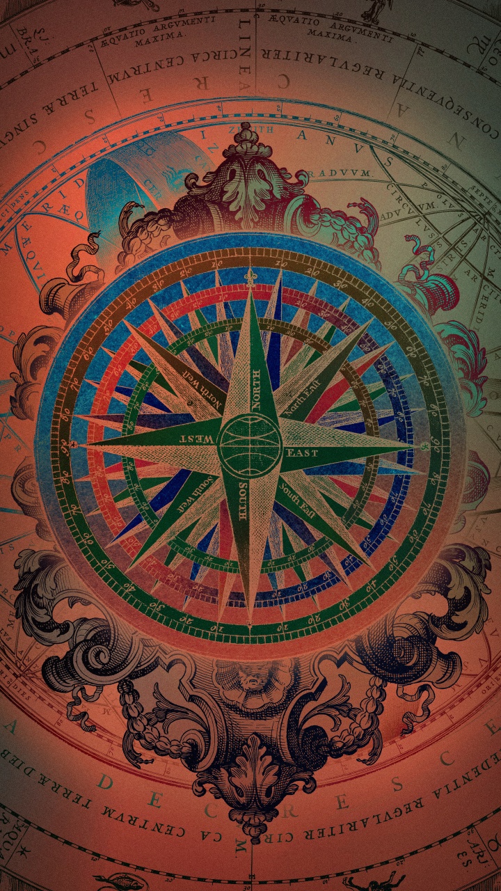 Art, Compas, Rose Des Vents, Wisgoon - Réseau Social, Textile. Wallpaper in 720x1280 Resolution