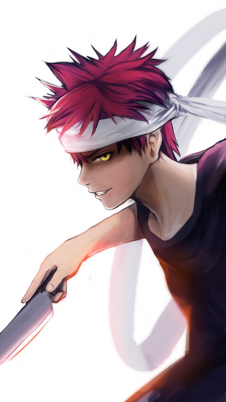 Woman in Black Tank Top Holding Knife Anime Character. Wallpaper in 720x1280 Resolution