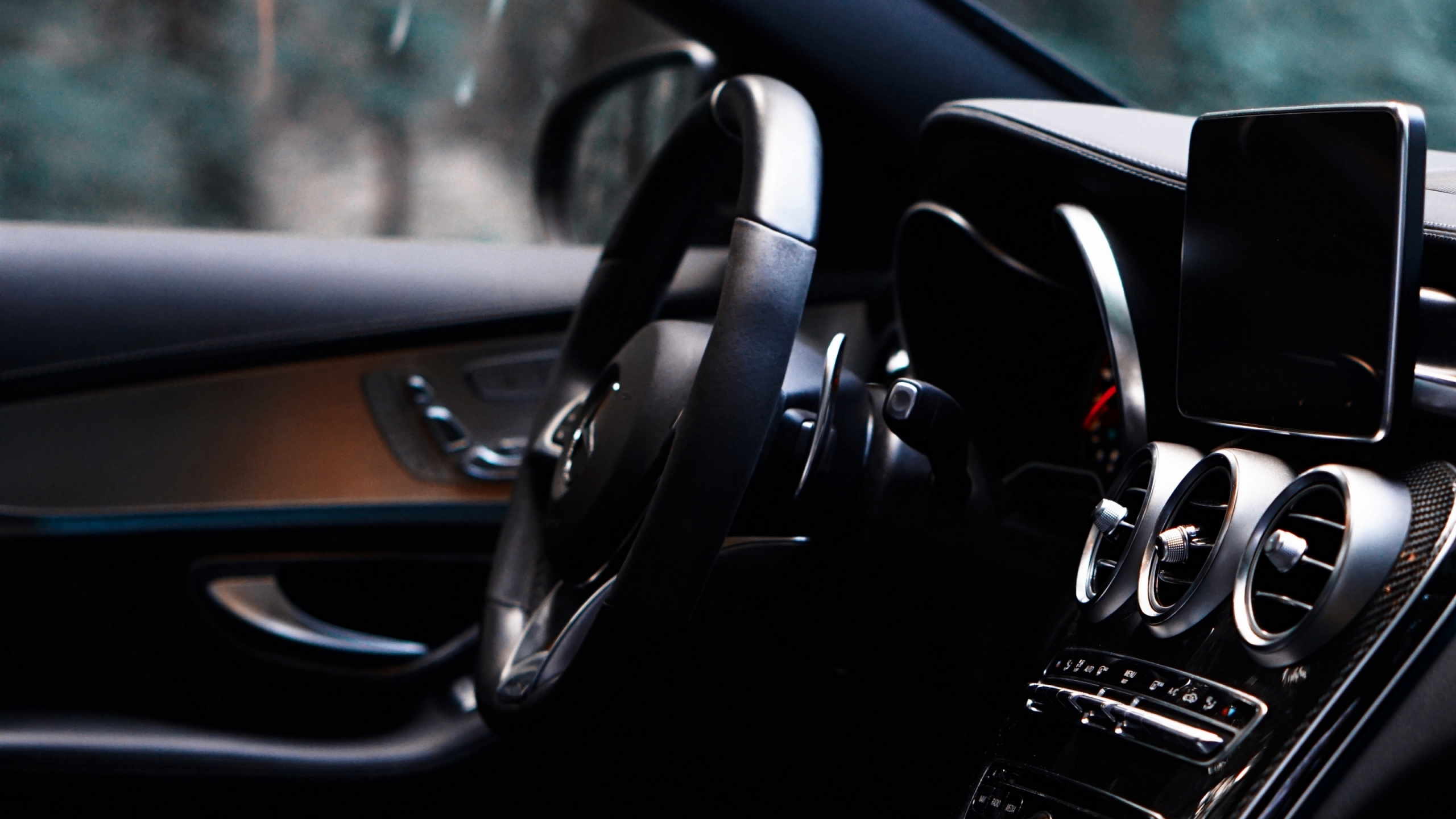 Steering Wheel, King, Sports Car, Steering, Mercedes-Benz CLS-Class. Wallpaper in 2560x1440 Resolution