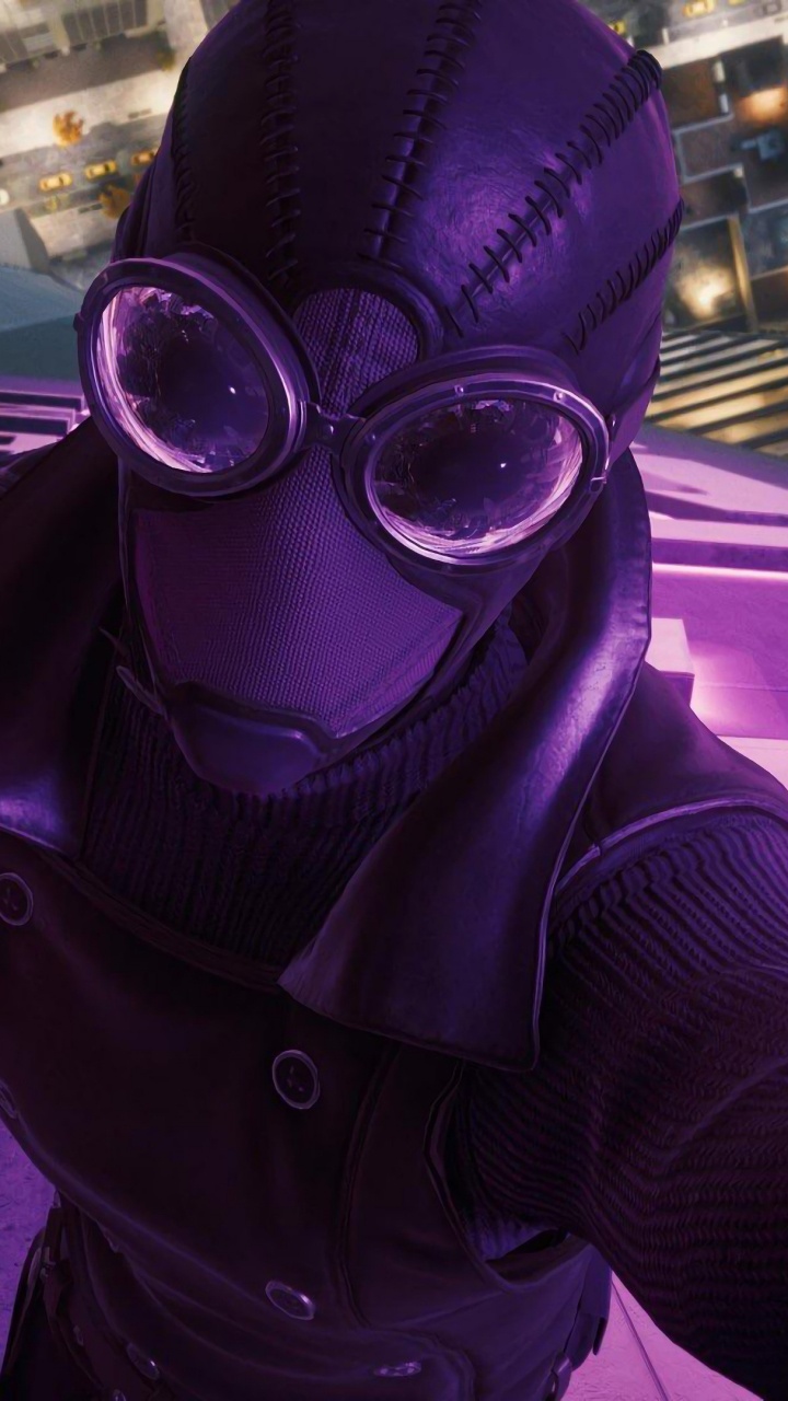 Spider-Man Noir, Spider-man, Morado, Violeta, Animación. Wallpaper in 720x1280 Resolution