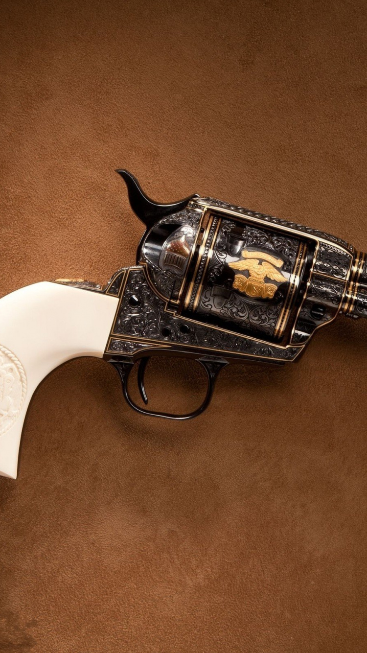 Colt Single Action Army, 45 Potro, Pistola, Arma, Revolver. Wallpaper in 750x1334 Resolution