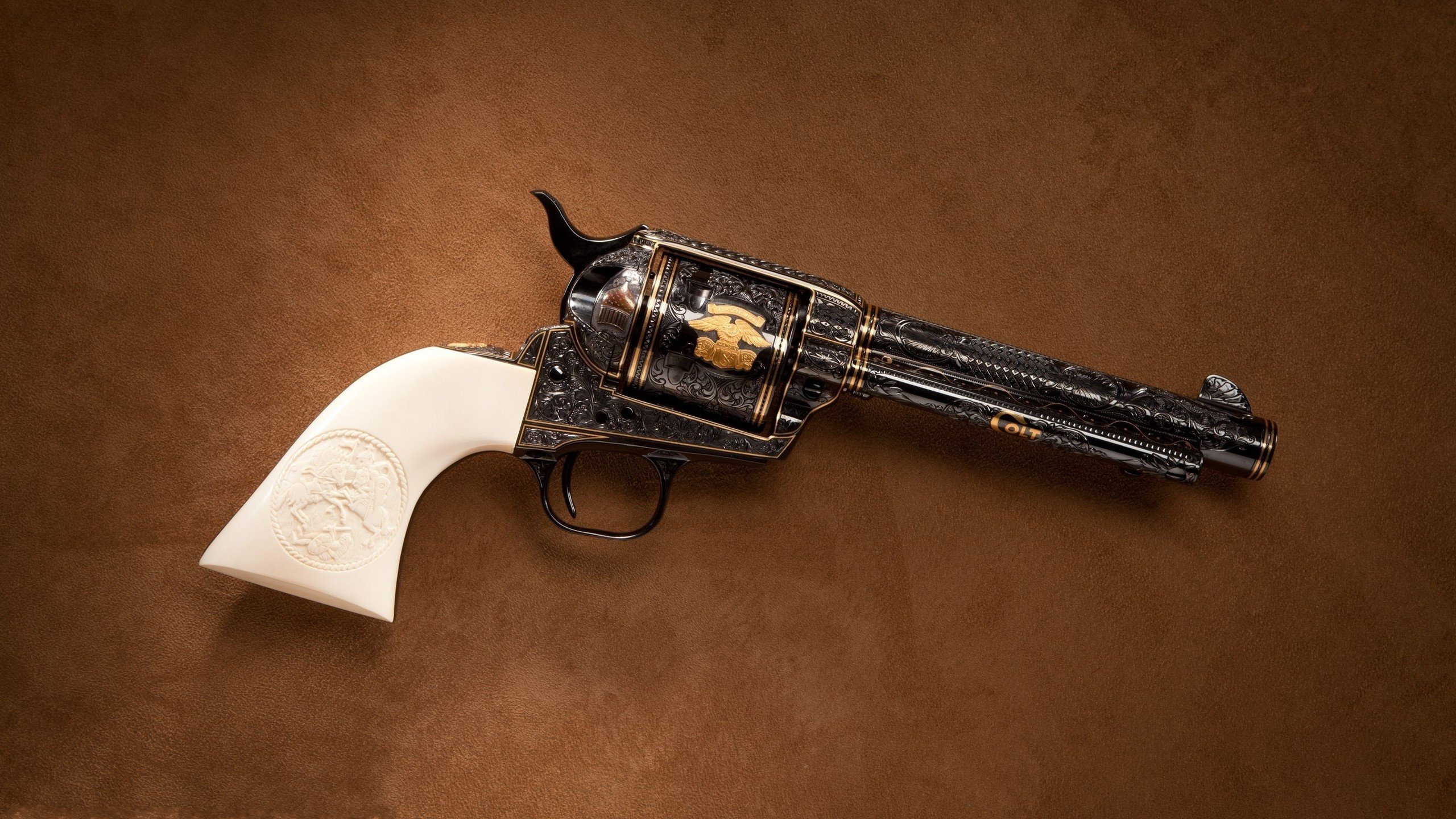 Colt Single Action Army, 45 Hengstfohlen, Handfeuerwaffe, Feuerwaffe, Revolver. Wallpaper in 2560x1440 Resolution