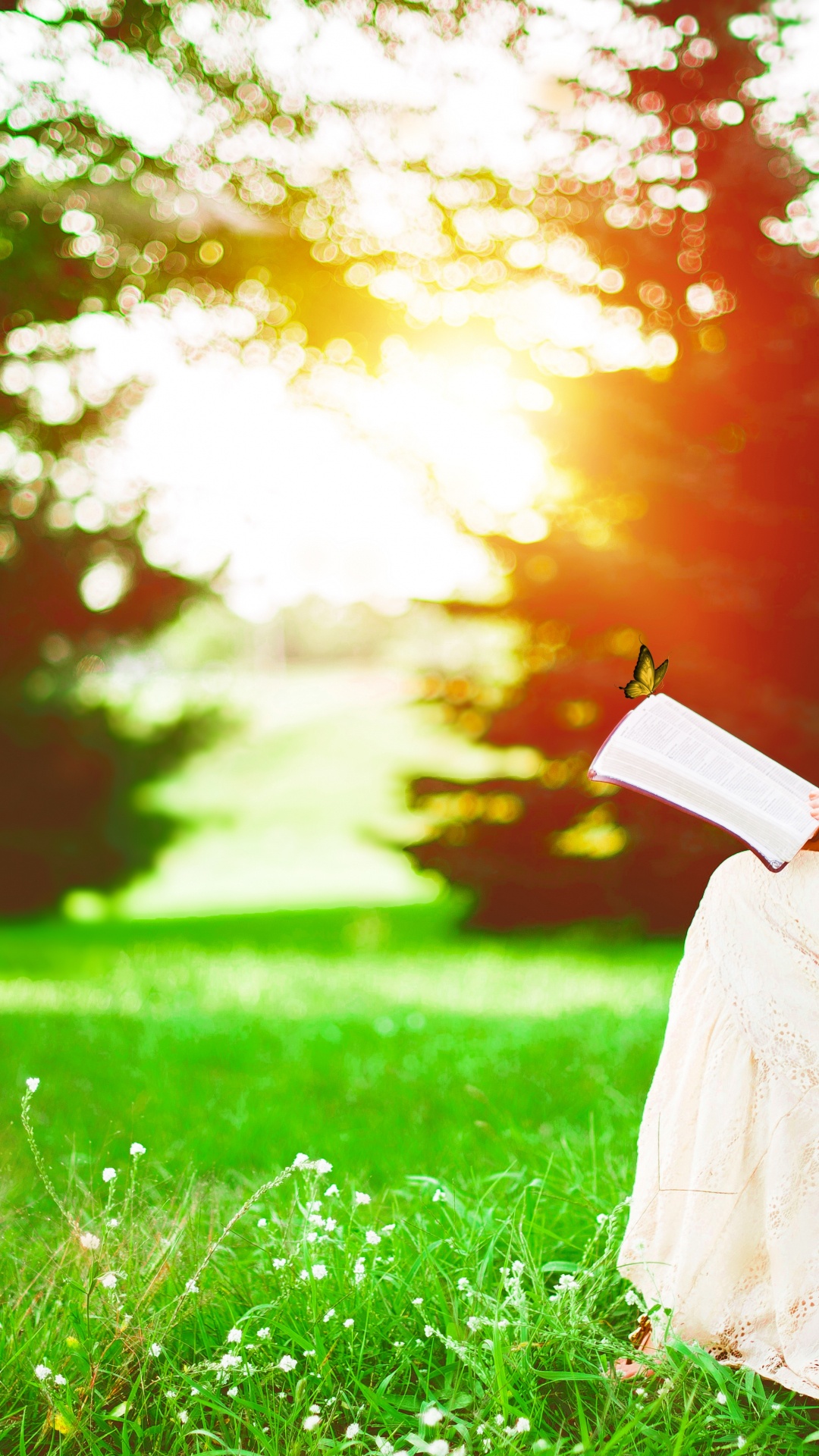 寂寞, 人们在自然界, 光, 绿色的, 性质 壁纸 1080x1920 允许