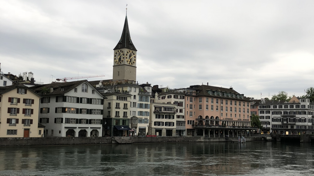 Zürich, Fraumnster Kirche, Kirche St. Peter, Bahnhofstrasse, Kaffee. Wallpaper in 1280x720 Resolution