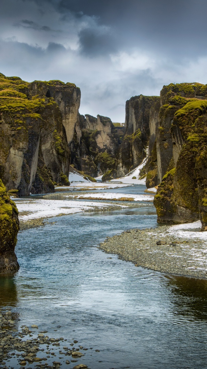 Fjarrgljfur, Cloud, Water, Water Resources, Mountain. Wallpaper in 720x1280 Resolution