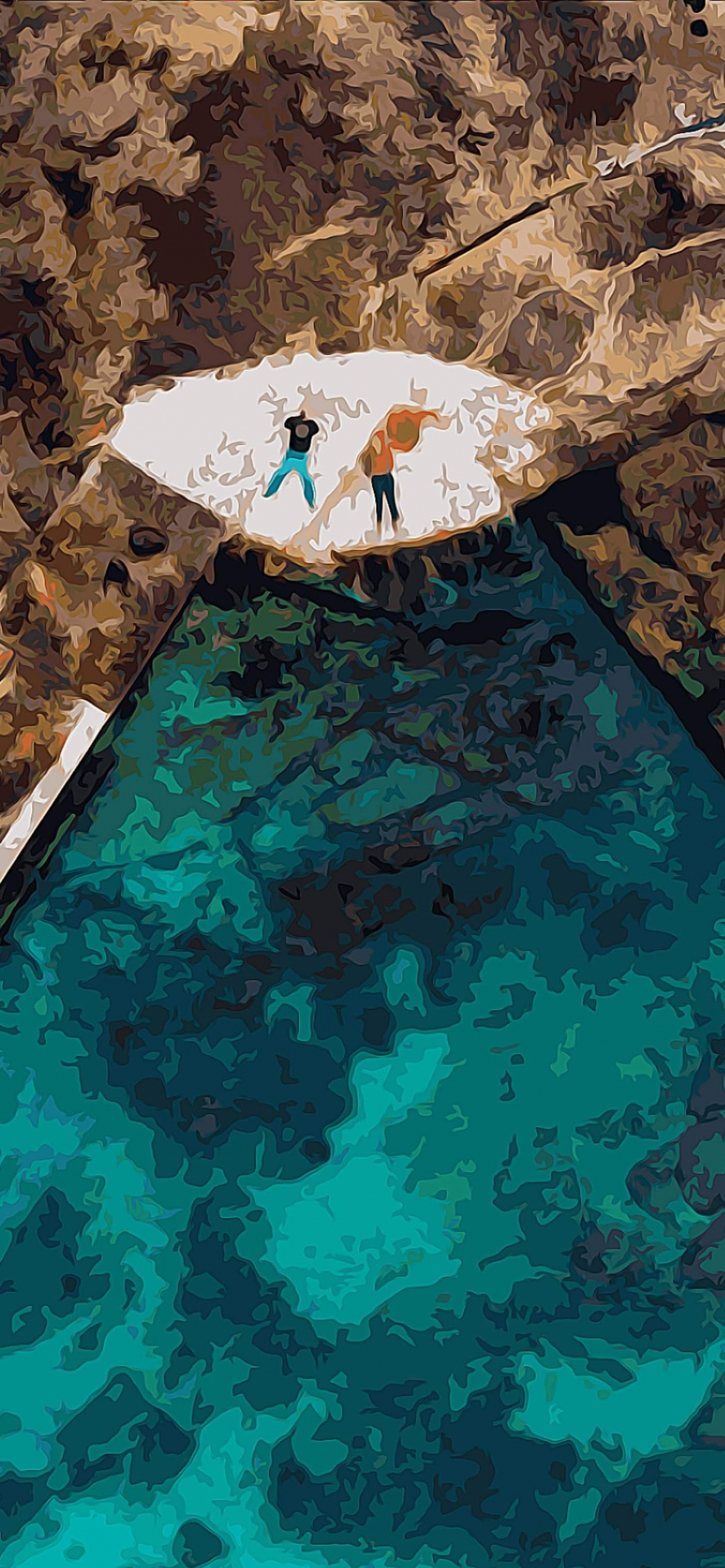 Google, Google Pixel 4, Mar, Aqua, Teal. Wallpaper in 1242x2688 Resolution