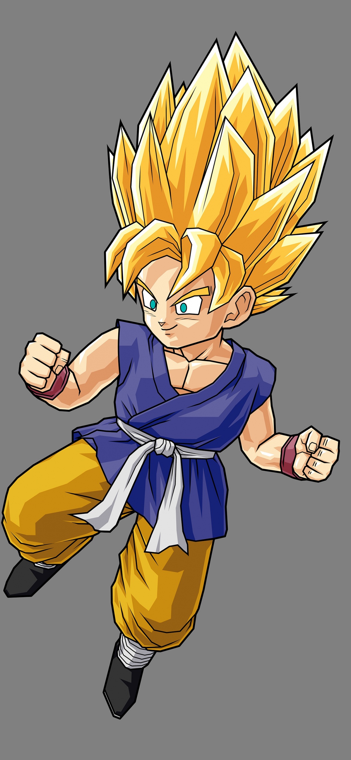 Personnage D'anime Masculin Aux Cheveux Jaunes. Wallpaper in 1125x2436 Resolution