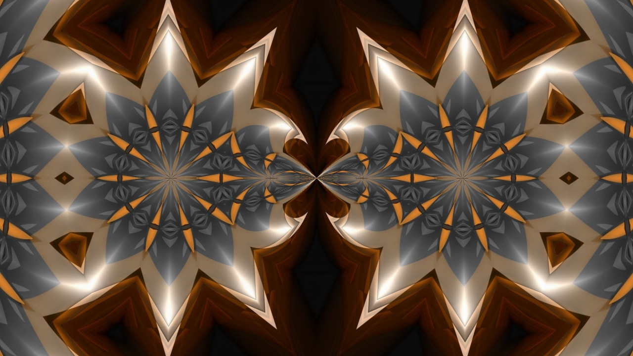 Goldene Und Schwarze Sternillustration. Wallpaper in 1280x720 Resolution