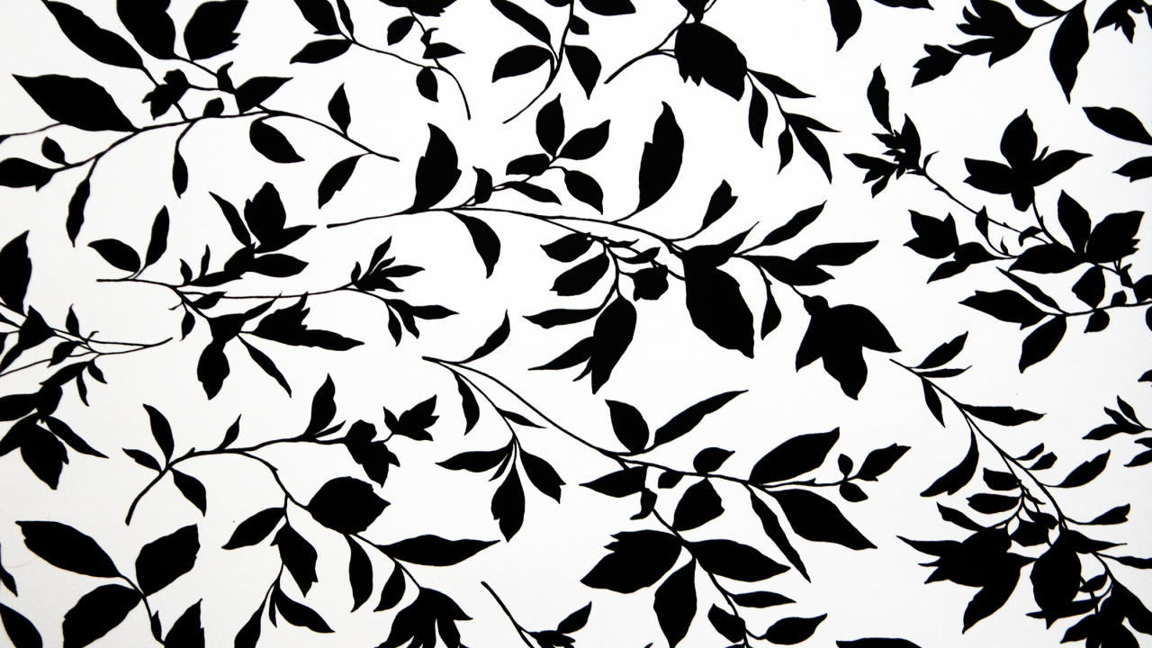 Textile Floral Blanc et Noir. Wallpaper in 1280x720 Resolution