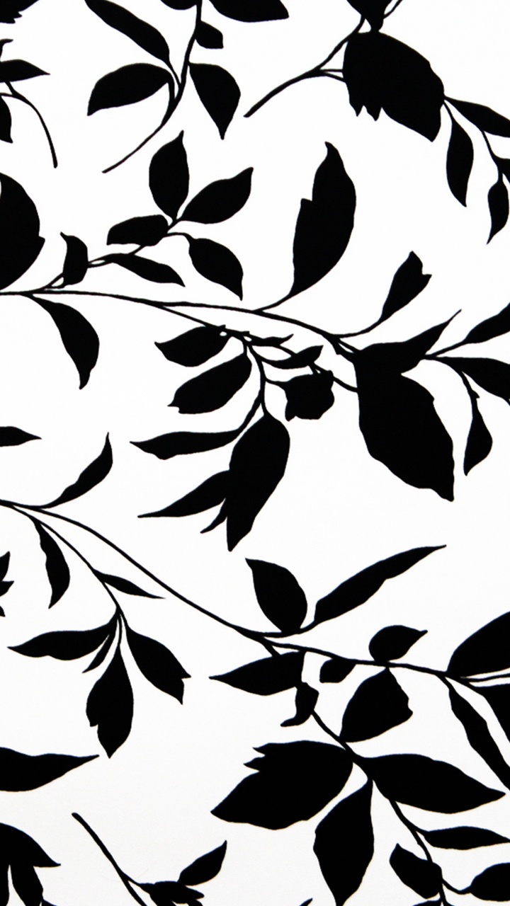 Textile Floral Blanc et Noir. Wallpaper in 720x1280 Resolution