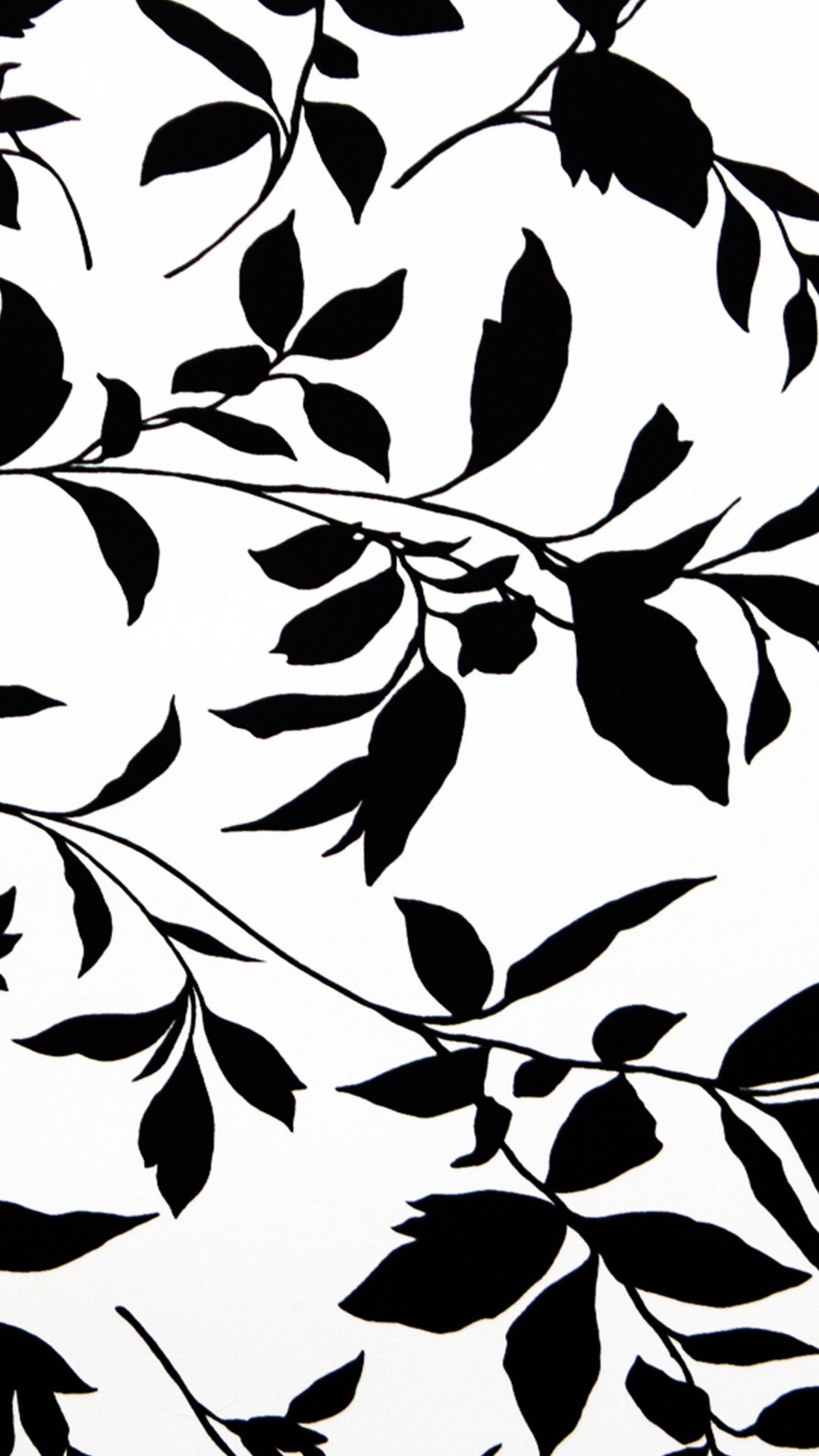White and Black Floral Textile. Wallpaper in 1080x1920 Resolution