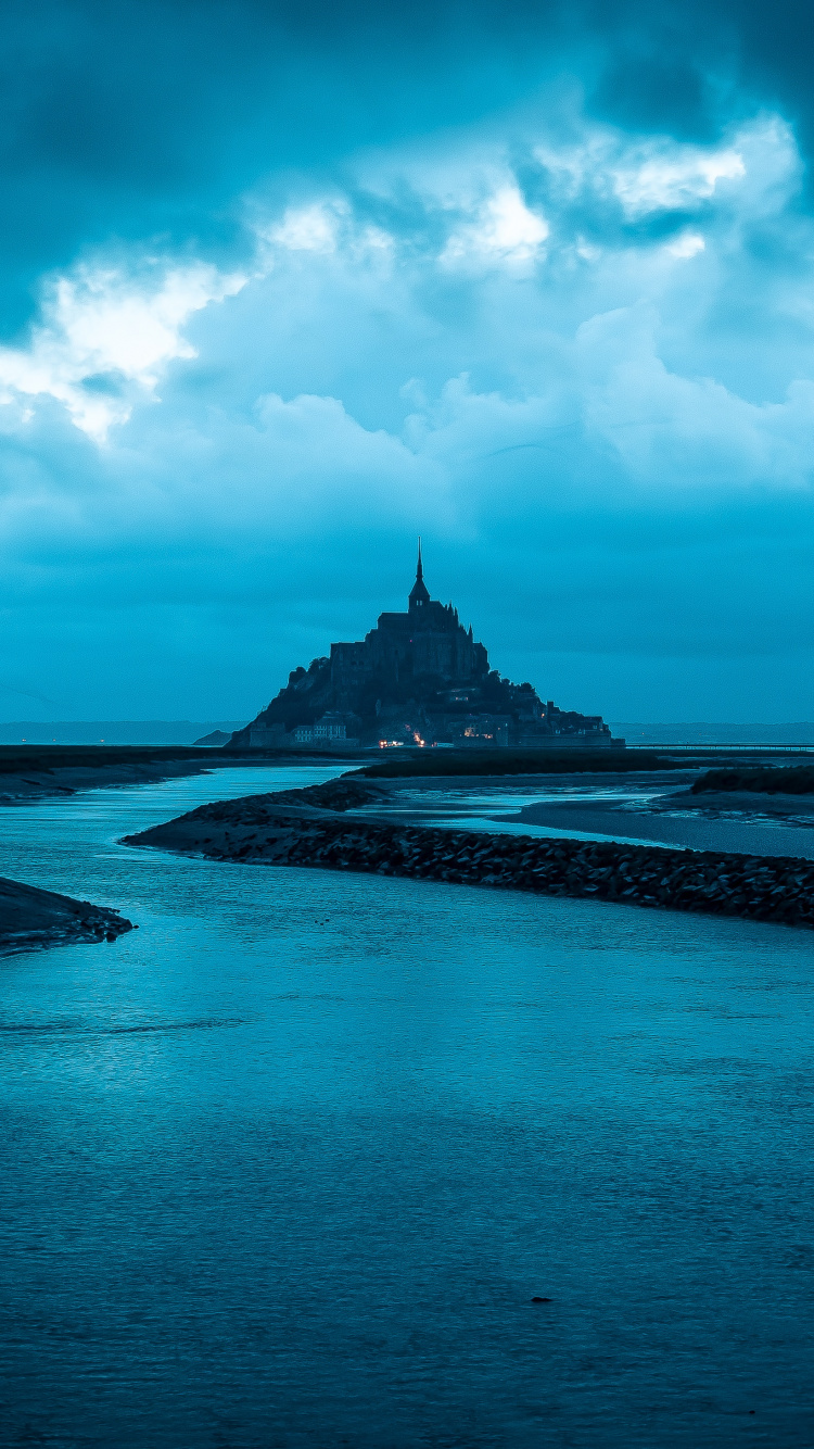 Beutifull Nature Night View, Nature, Cloud, Water, Atmosphere. Wallpaper in 750x1334 Resolution