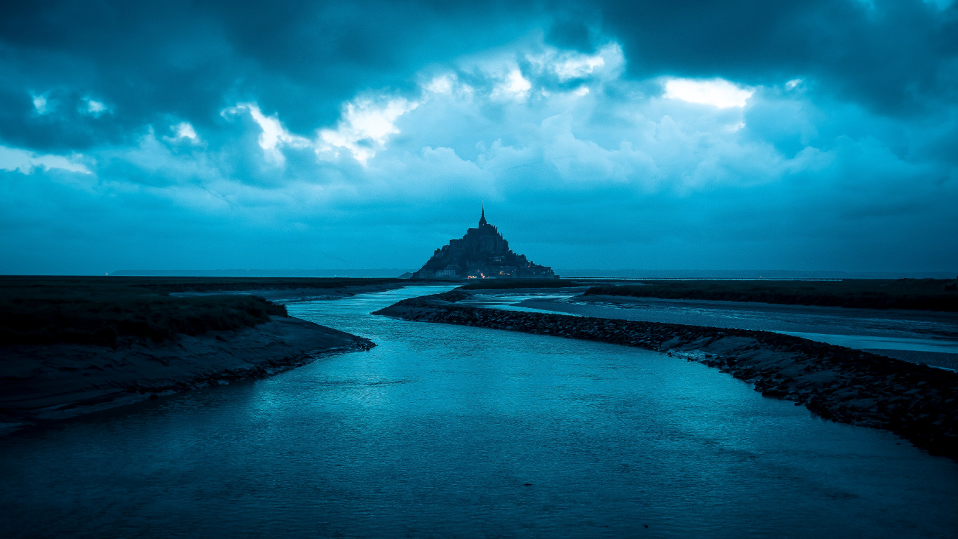 性质, 气氛, Azure, 自然景观, 水道 壁纸 1366x768 允许