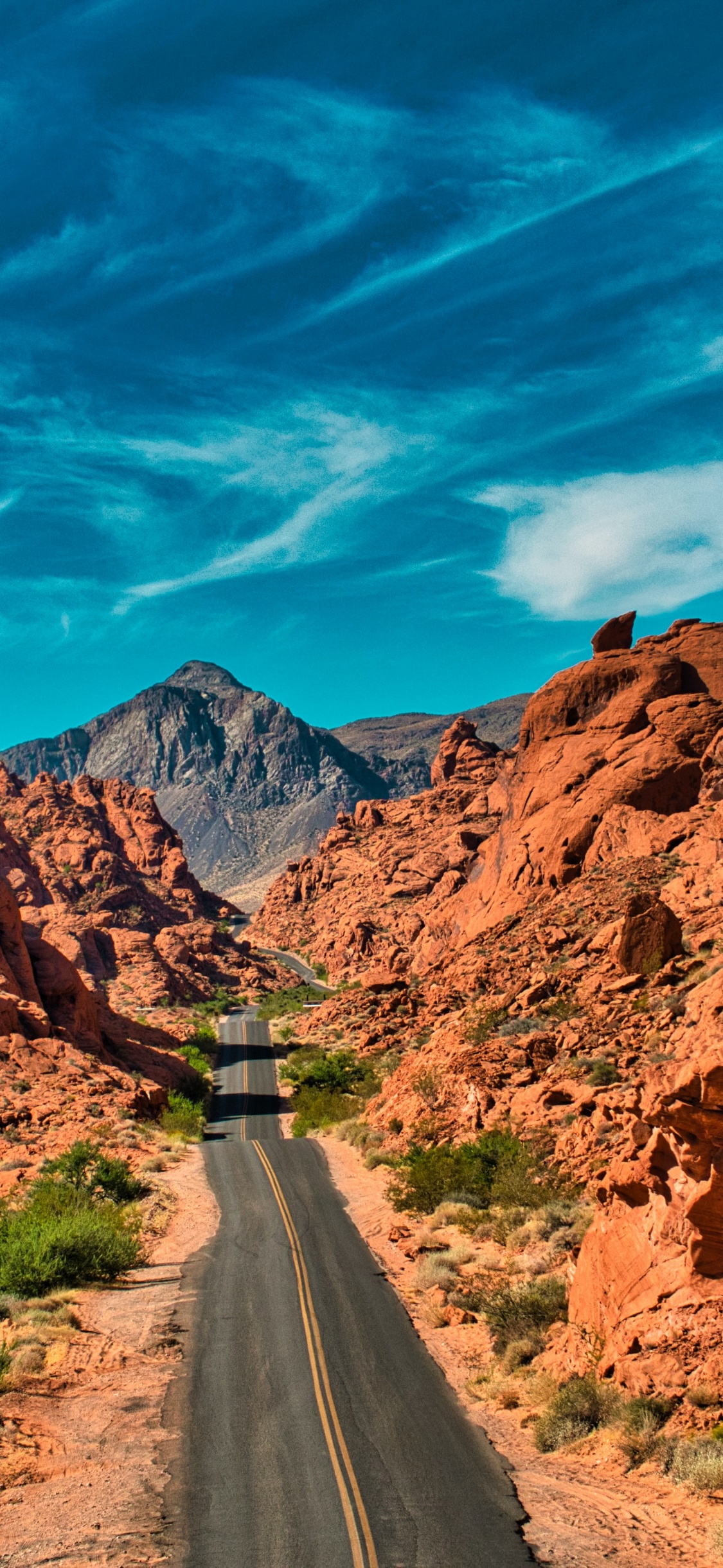Valley of Fire Highway, Yosemite Valley, Mouses Tank Road, Fire Wave, Valley. Wallpaper in 1125x2436 Resolution