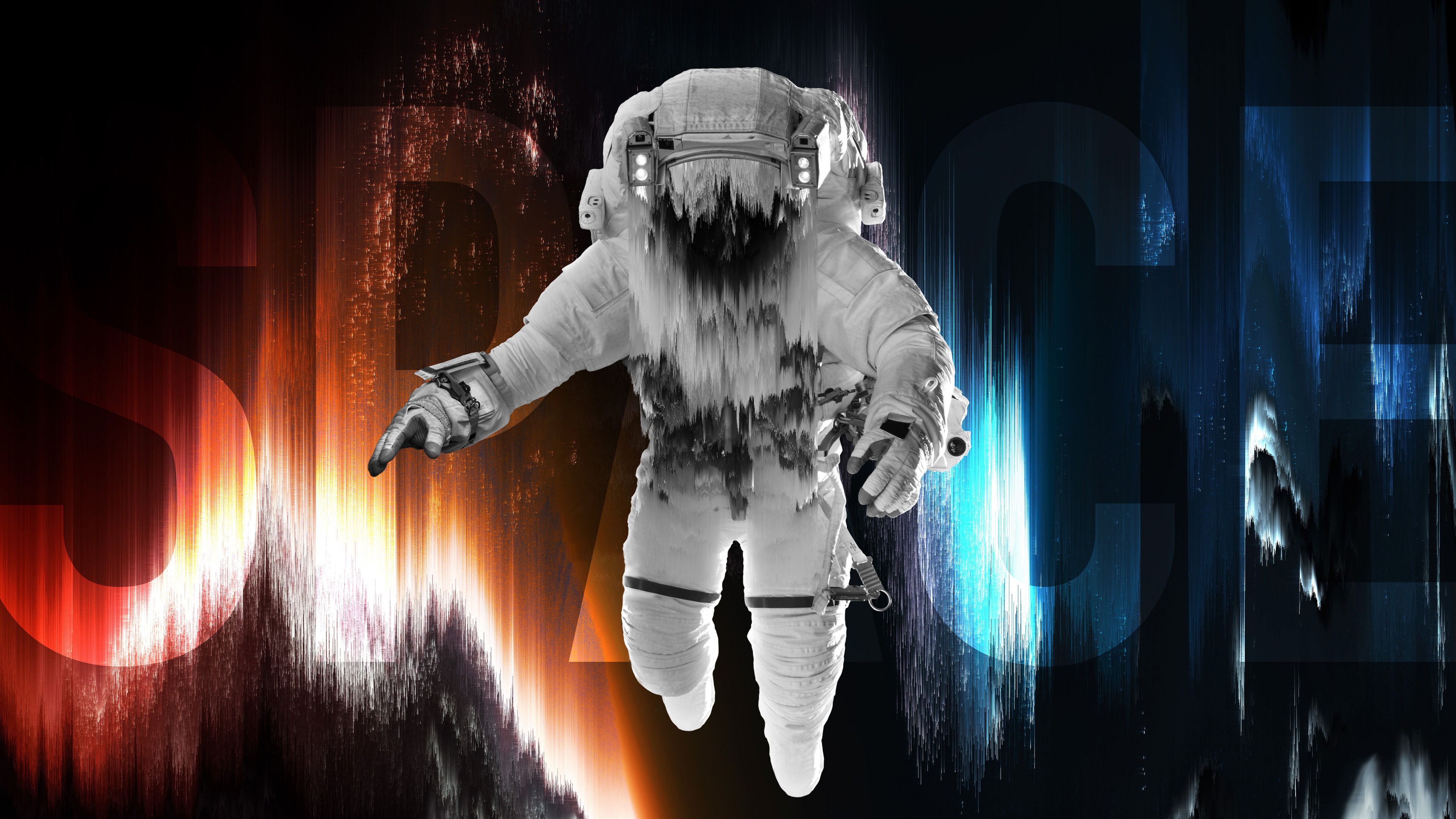 Astronaut, Space Suit, Art, Supernatural Creature, Event. Wallpaper in 3840x2160 Resolution
