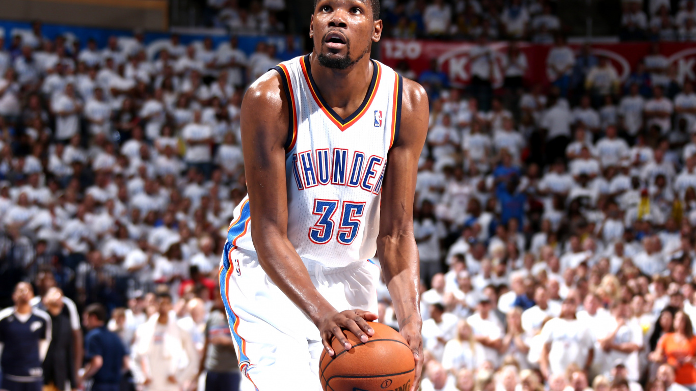 雷霆, 金状态的勇士, Nba的, 篮球, 篮球运动员 壁纸 1366x768 允许