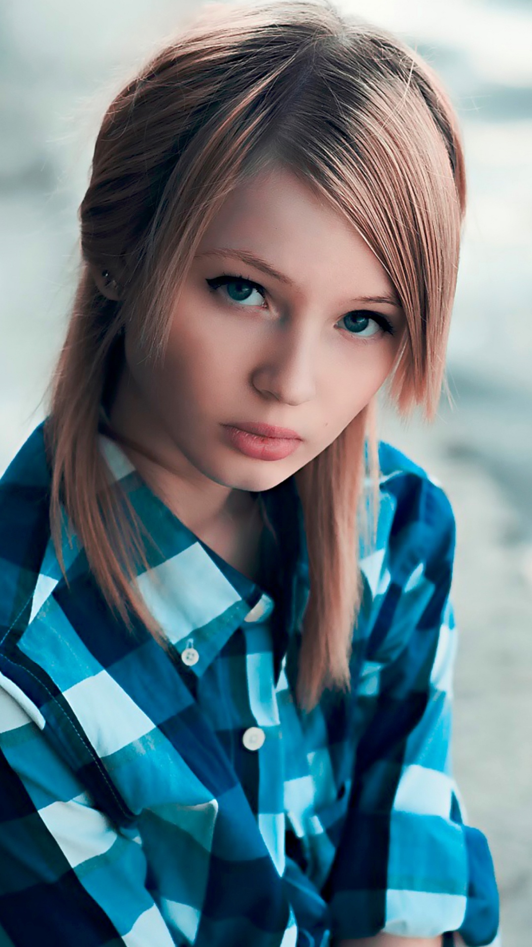 Emily Browning, Modèle, Blue, Beauté, Les Cheveux Longs. Wallpaper in 1080x1920 Resolution