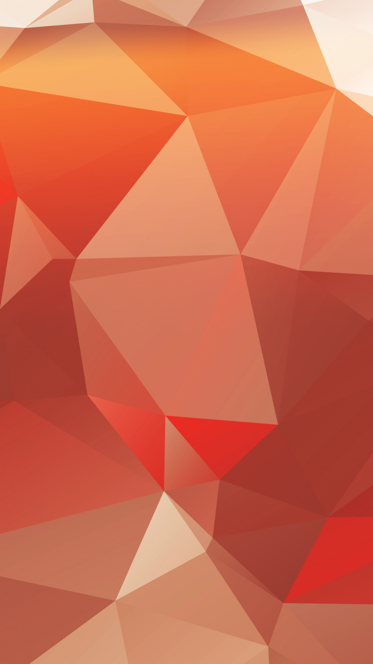 Polígono, Naranja, Rojo, Patrón, Ambar. Wallpaper in 750x1334 Resolution
