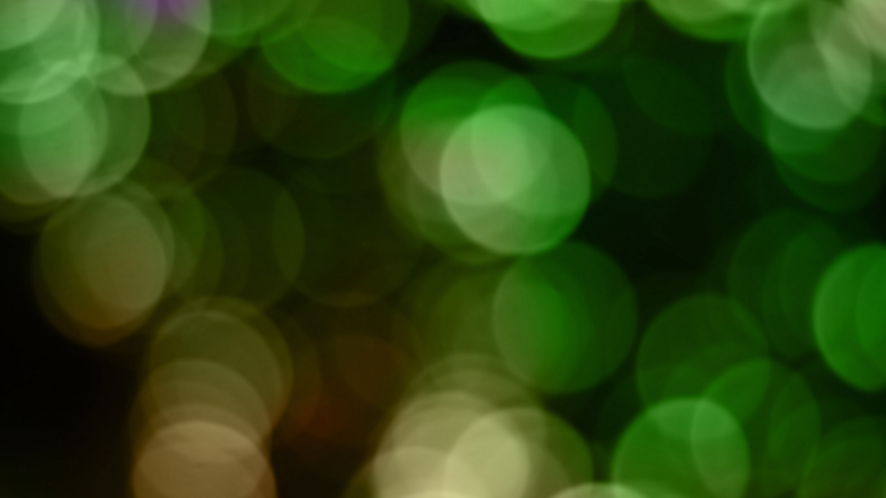 Luces Bokeh Verdes y Blancas. Wallpaper in 1280x720 Resolution