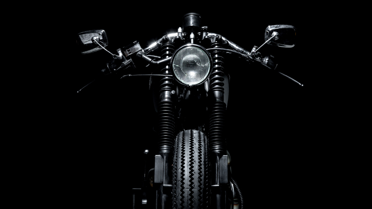 Black Motorcycle in Grayscale Photography. Wallpaper in 1280x720 Resolution