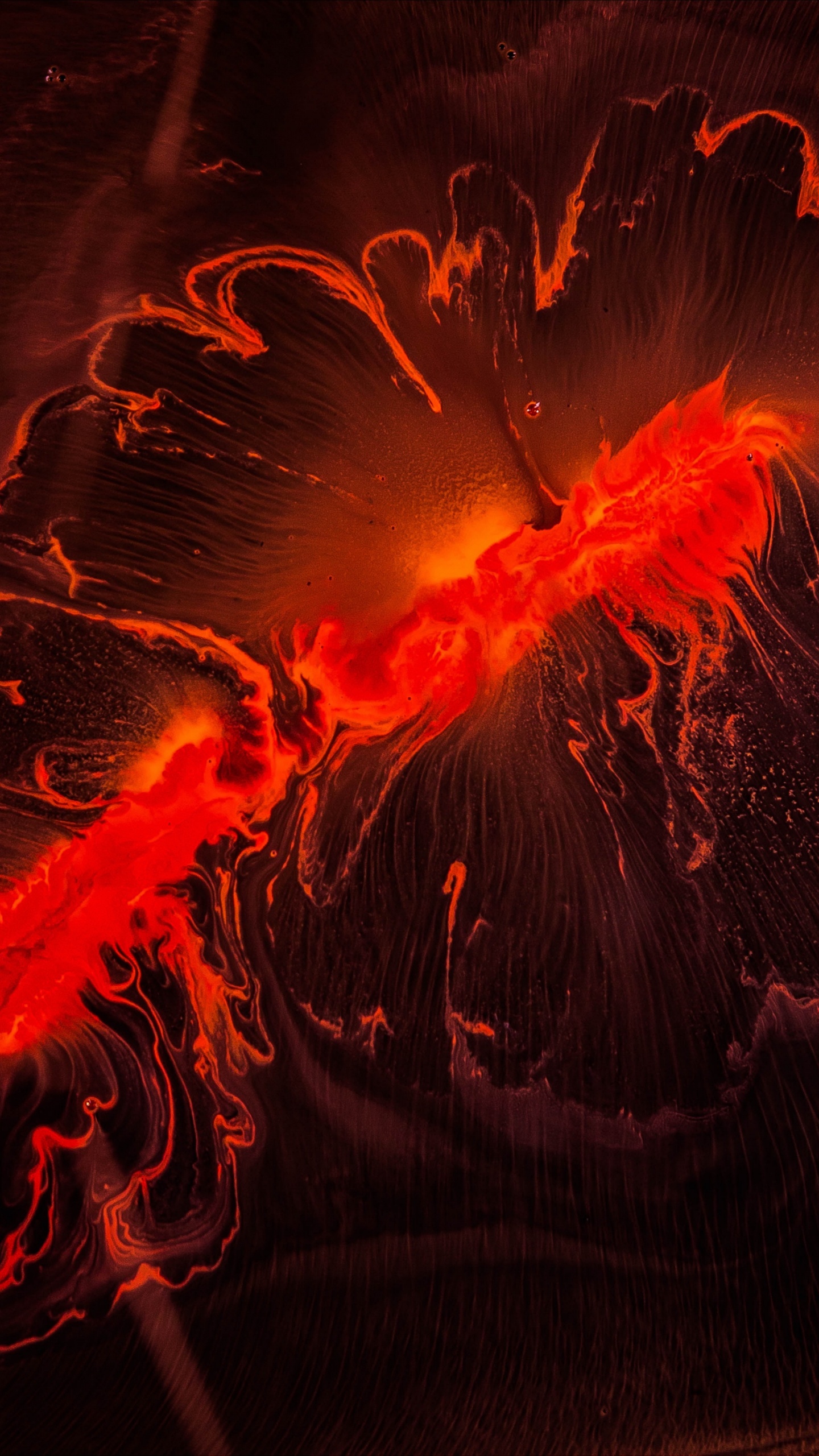 Peinture Abstraite Rouge et Noire. Wallpaper in 1440x2560 Resolution