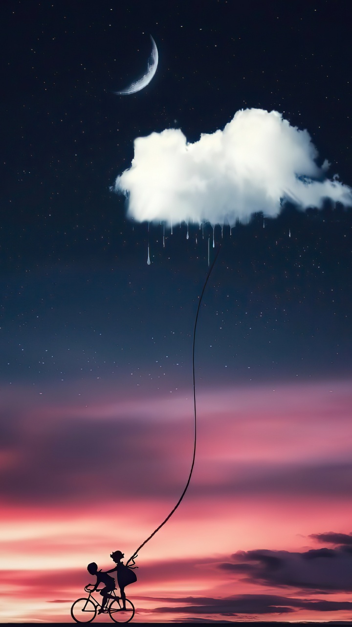 Rain, Cloud, Atmosphere, Light, Nature. Wallpaper in 720x1280 Resolution