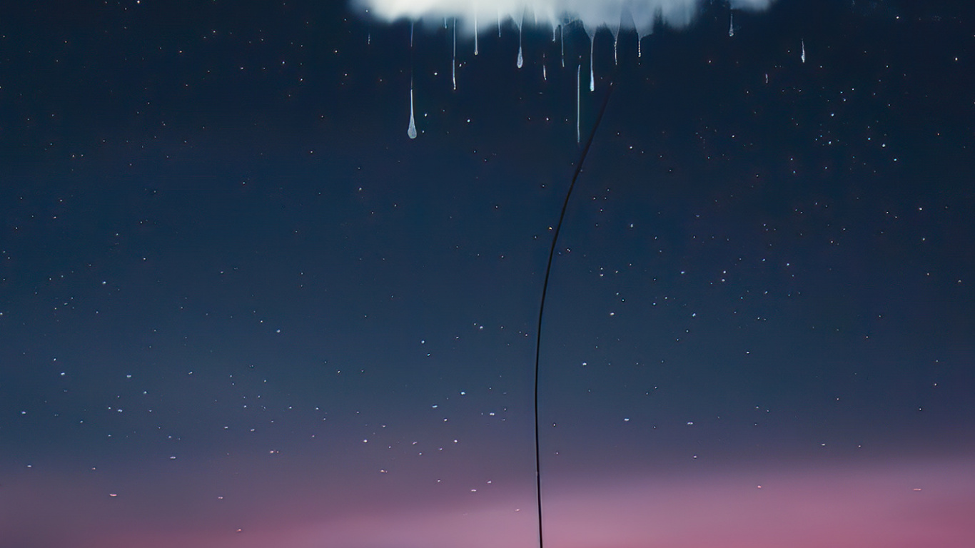 Regen, Cloud, Atmosphäre, Licht, Natur. Wallpaper in 1366x768 Resolution