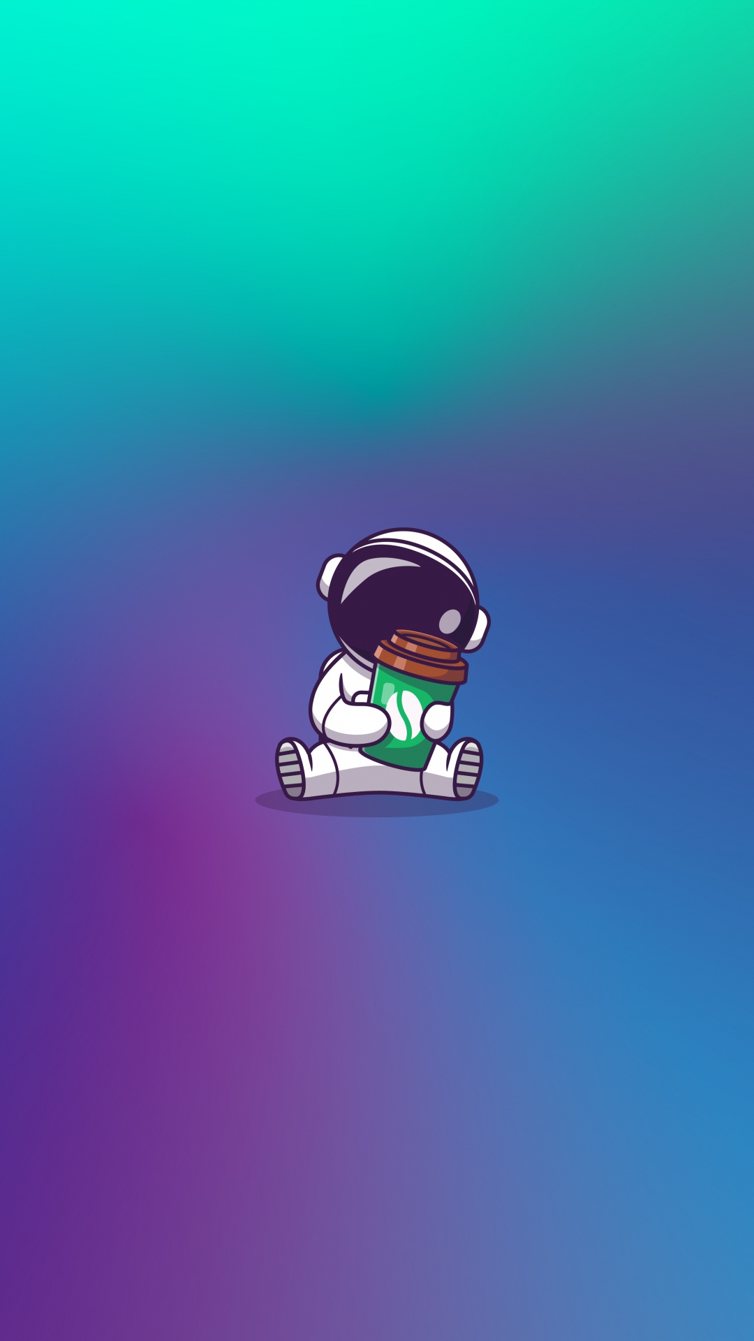 Astronaut, Wasser, Animation, Farbigkeit, Zeichentrickfilm. Wallpaper in 1080x1920 Resolution