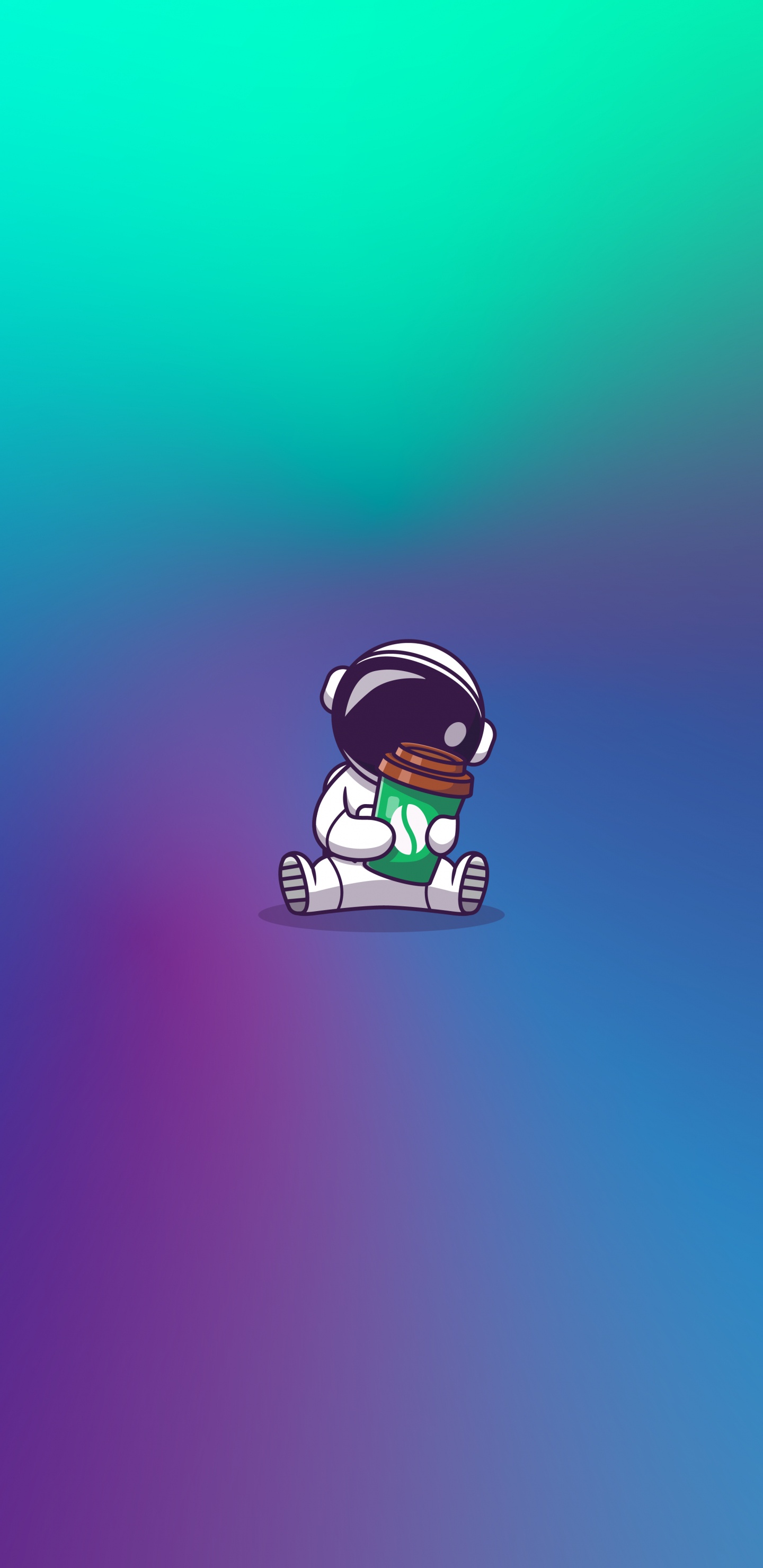 Astronaut, Water, Animation, Colorfulness, Animated Cartoon. Wallpaper in 1440x2960 Resolution