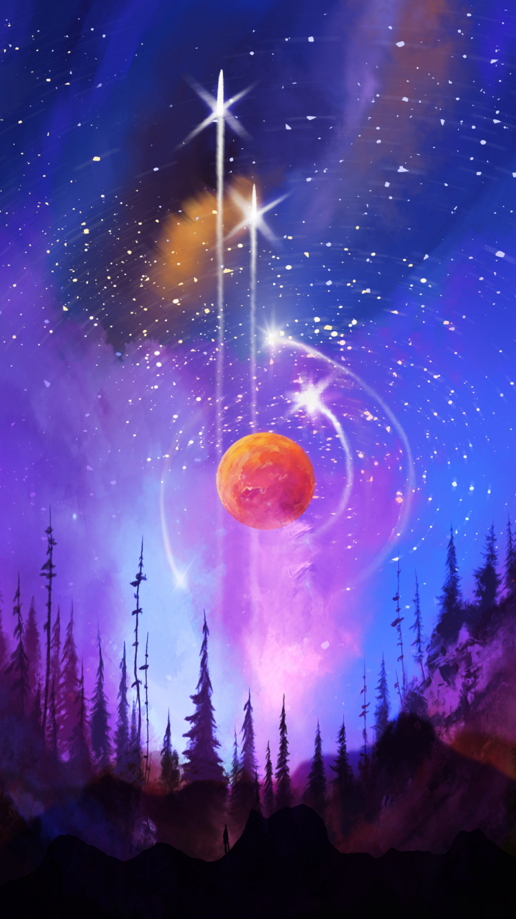 Earth, Space, Outer Space, Atmosphere, World. Wallpaper in 750x1334 Resolution