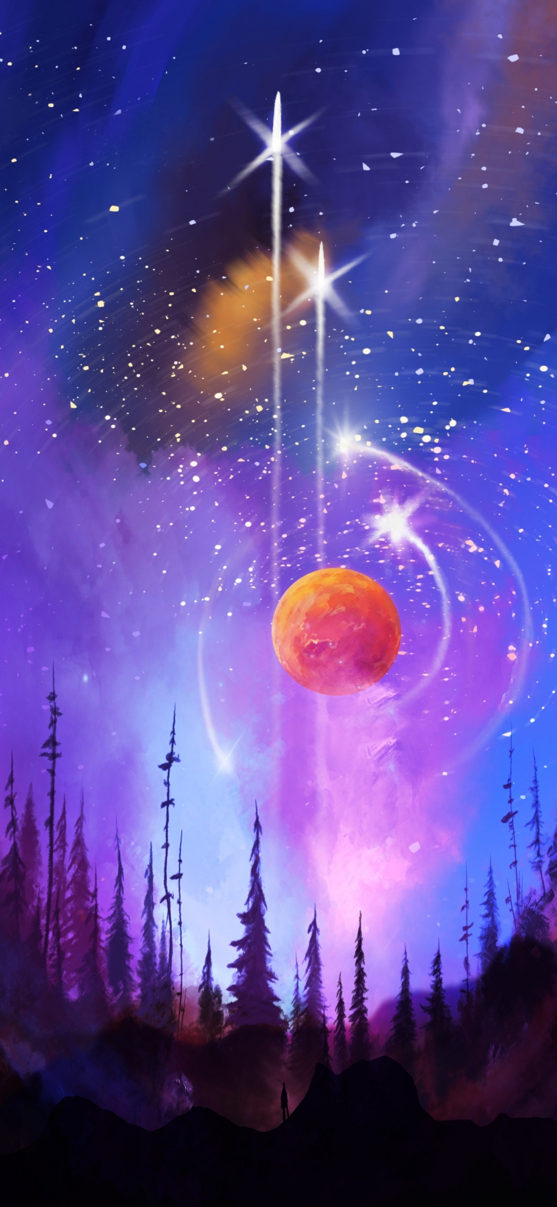 Erde, Raum, Weltraum, Atmosphäre, Licht. Wallpaper in 1125x2436 Resolution