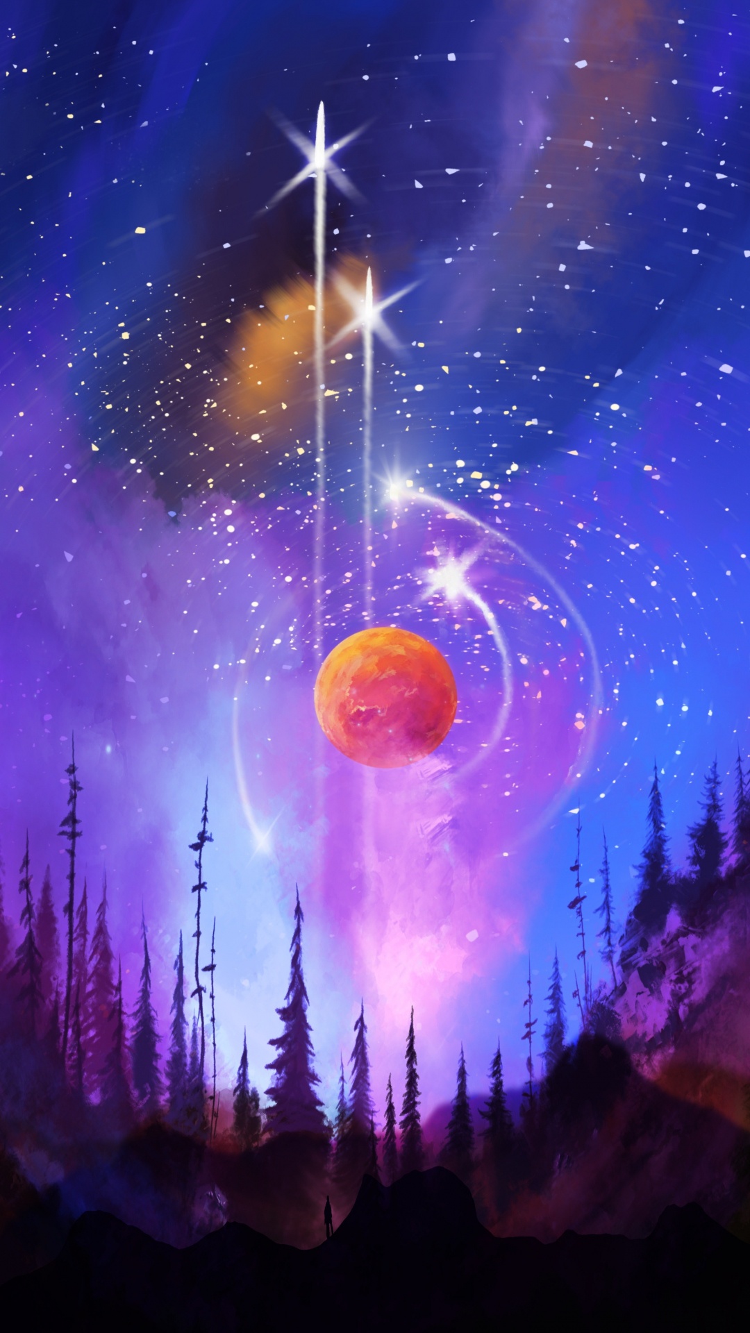 Tierra, Espacio, el Espacio Exterior, Ambiente, Luz. Wallpaper in 1080x1920 Resolution