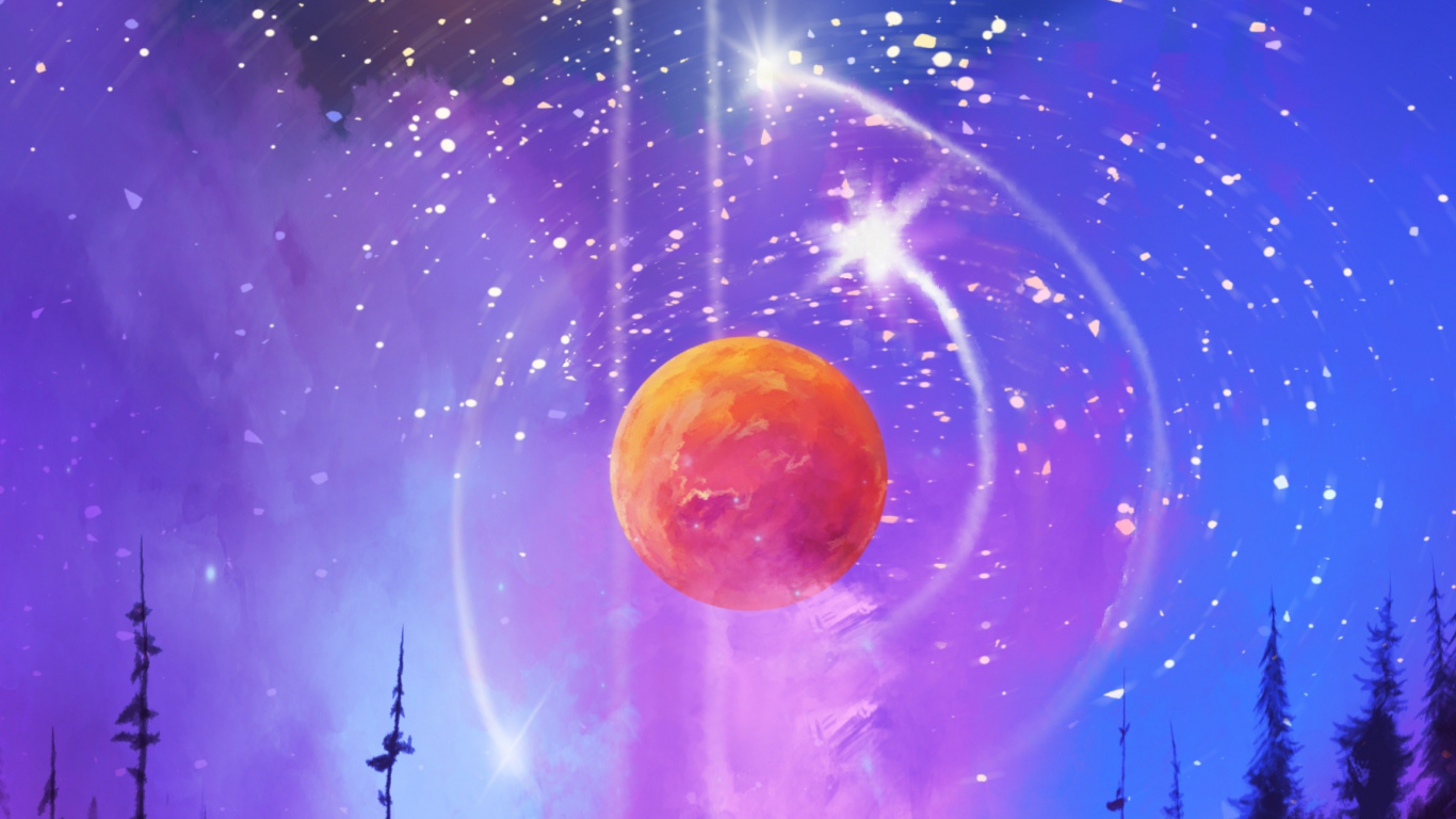 Tierra, Espacio, el Espacio Exterior, Ambiente, Luz. Wallpaper in 1366x768 Resolution