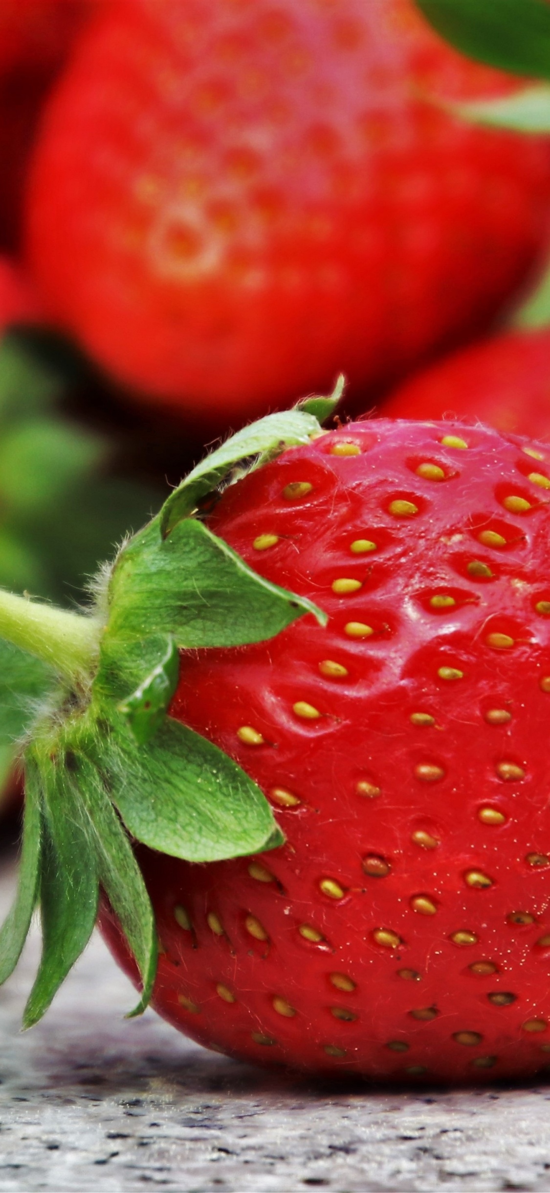 吃, 草莓, 天然的食物, 红色的, 食品 壁纸 1125x2436 允许