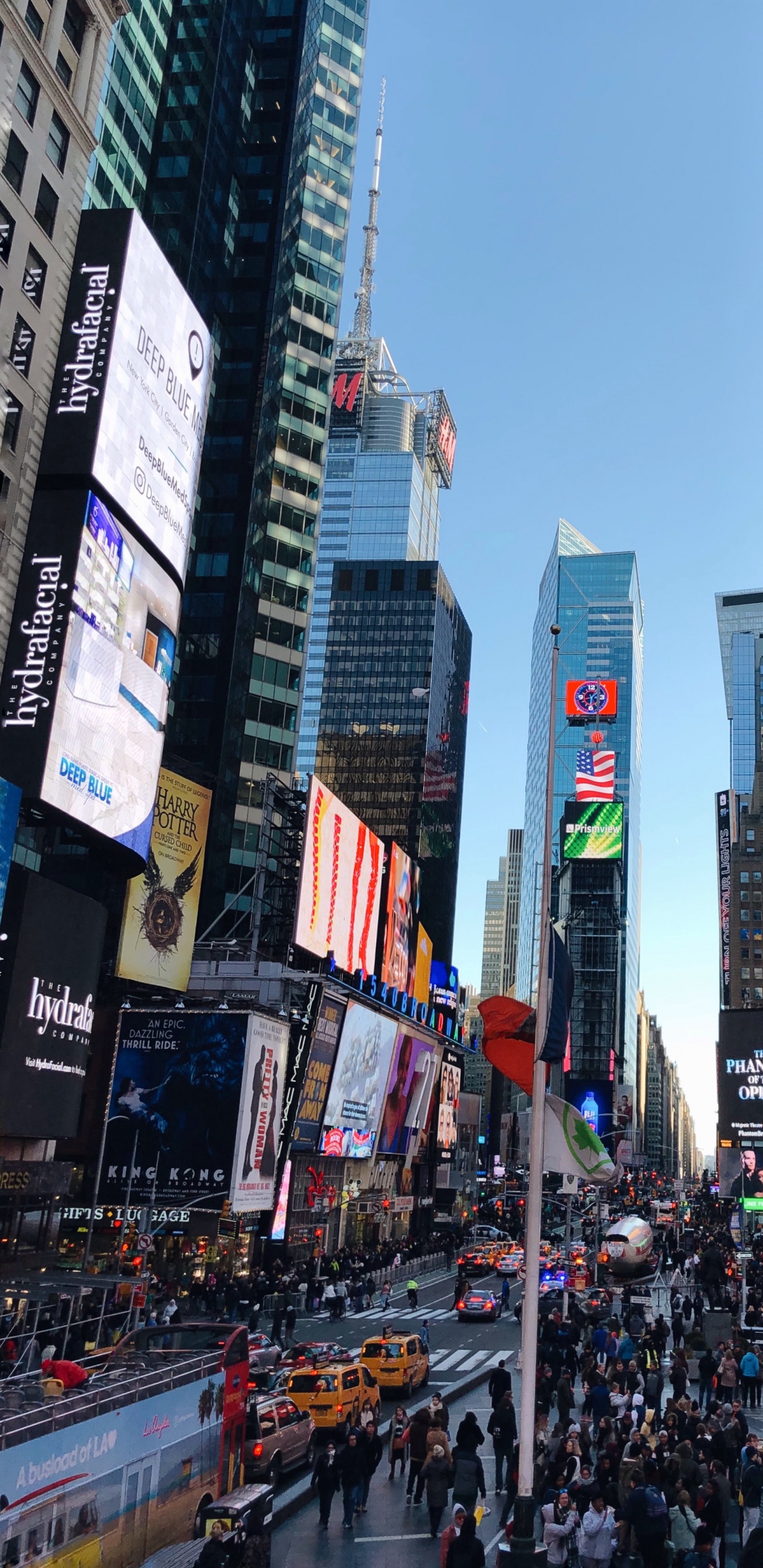 时代广场, 人群, 城市, 大都会, 人类住区 壁纸 1440x2960 允许