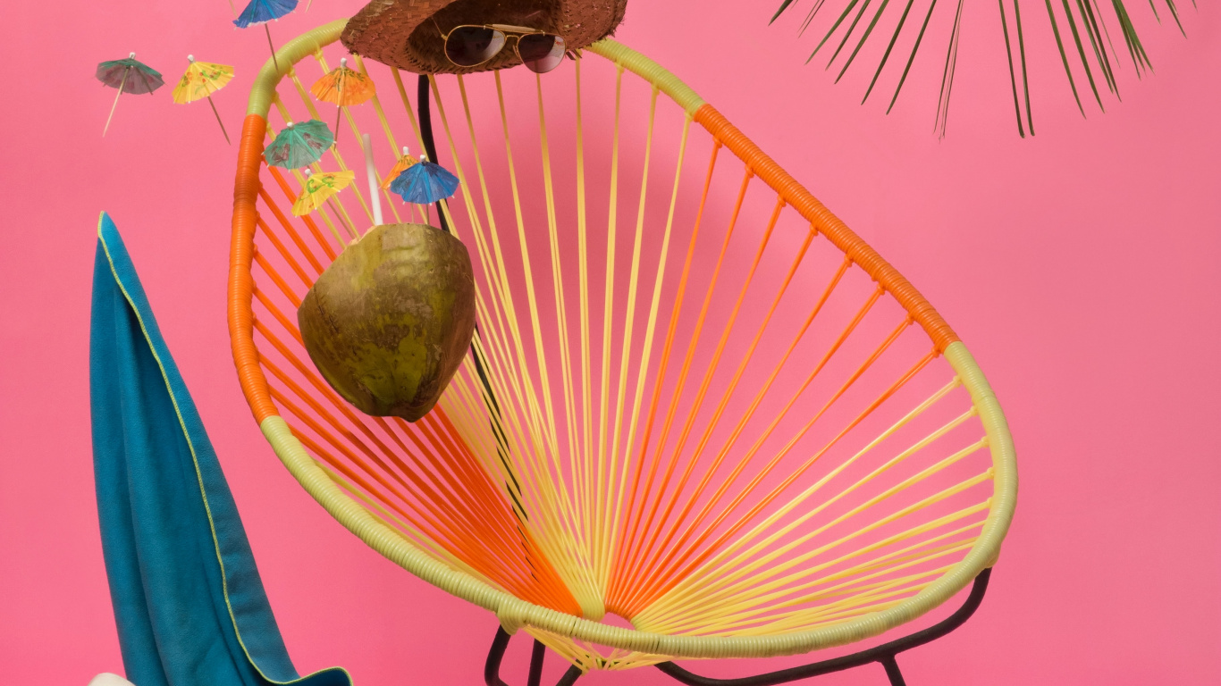 Bunter Sommer, Sommer, Sommerurlaub, Farbwert, Urlaub. Wallpaper in 1366x768 Resolution