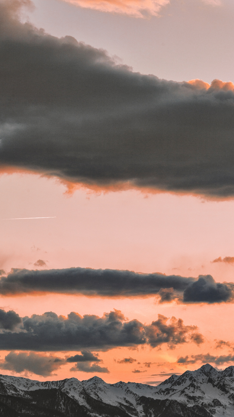 Afterglow, Lever, Soir, Atmosphère, Horizon. Wallpaper in 750x1334 Resolution