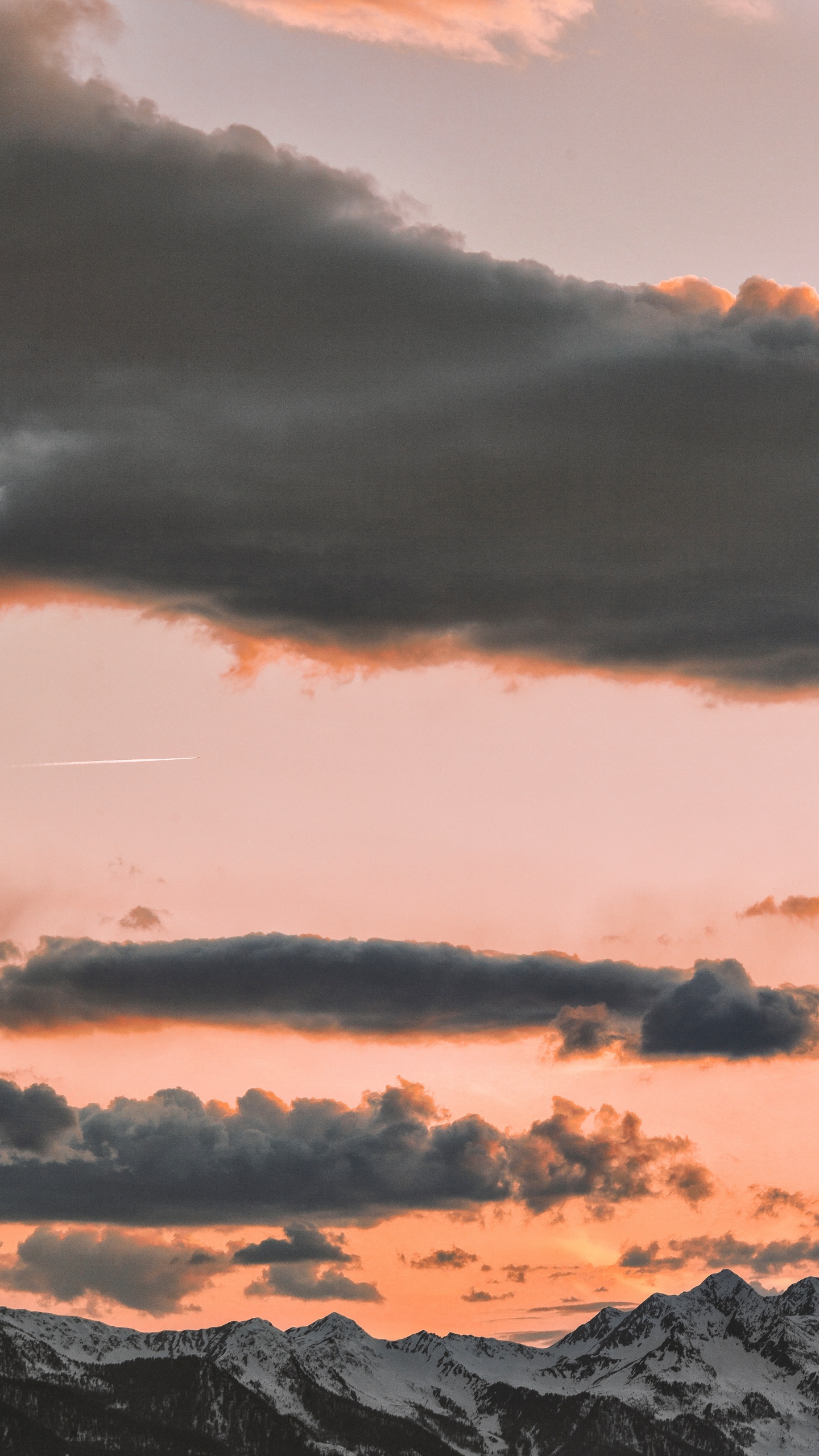 Sunset, Cloud, Afterglow, Sunrise, Evening. Wallpaper in 1440x2560 Resolution