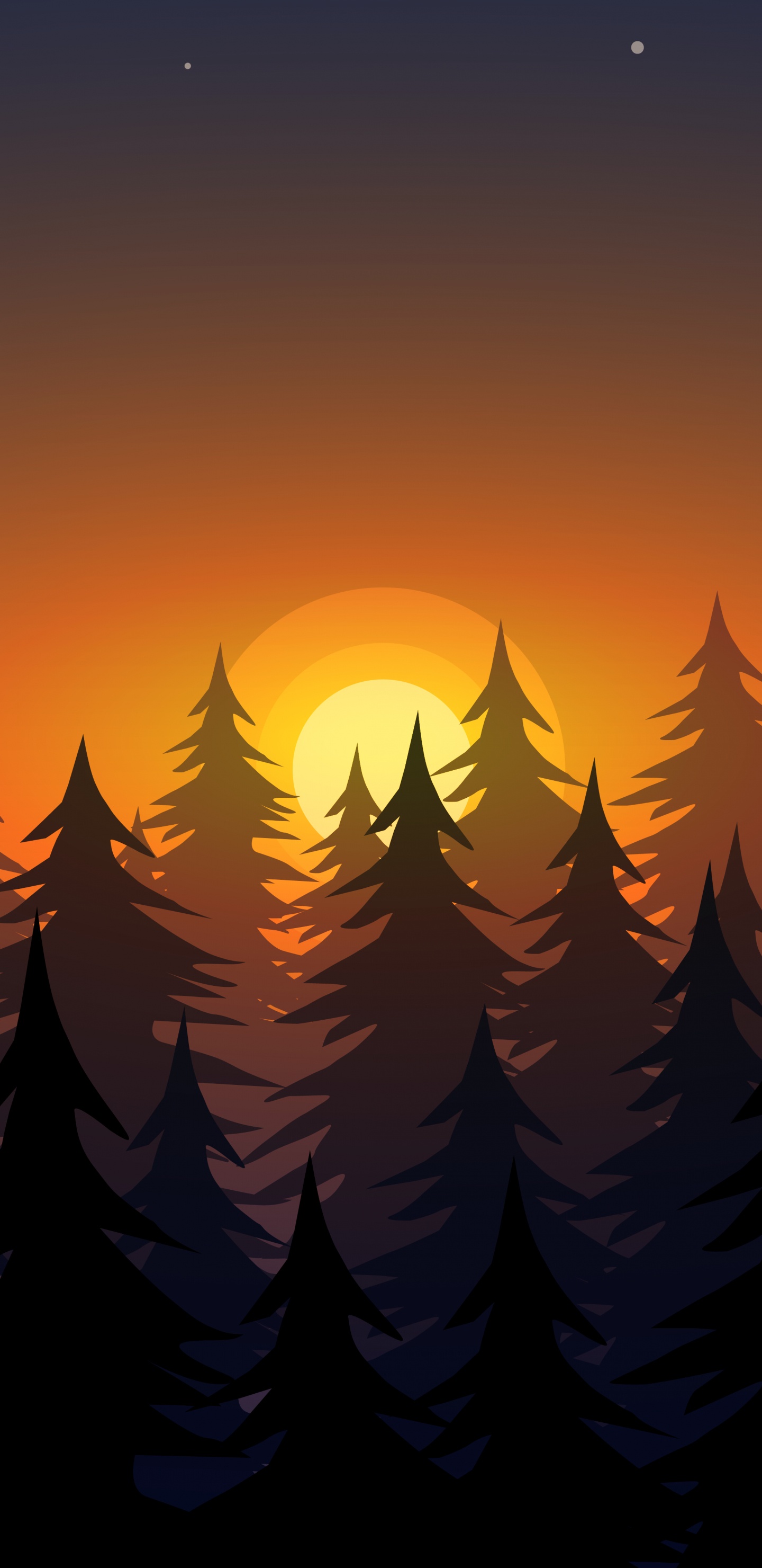 Amoled, Atmosphere, Ecoregion, Nature, Afterglow. Wallpaper in 1440x2960 Resolution