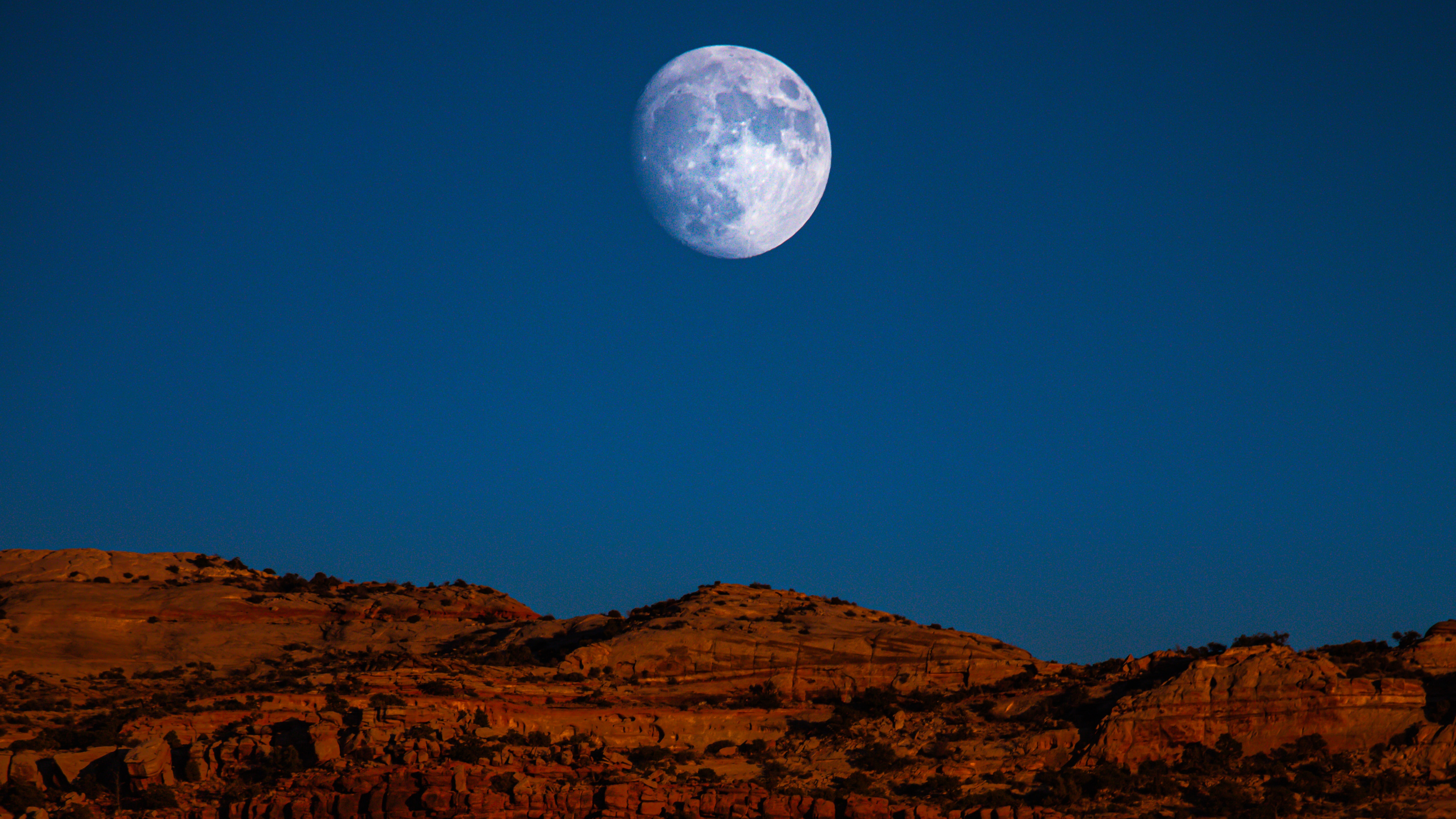 Pleine Lune, Nature, Événement Céleste, Lumière, Environnement Naturel. Wallpaper in 3840x2160 Resolution