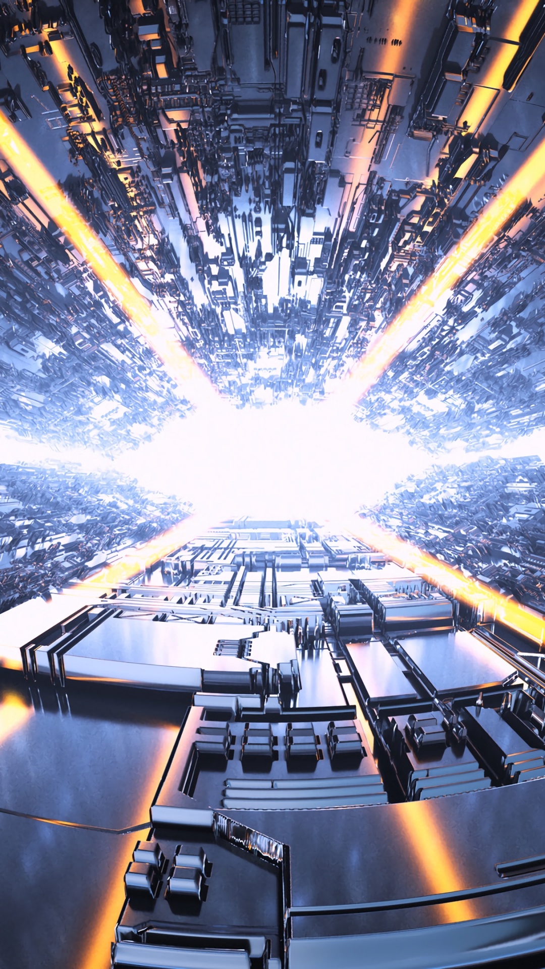 Escaleras Mecánicas Negras y Grises en Una Ciudad.. Wallpaper in 1080x1920 Resolution