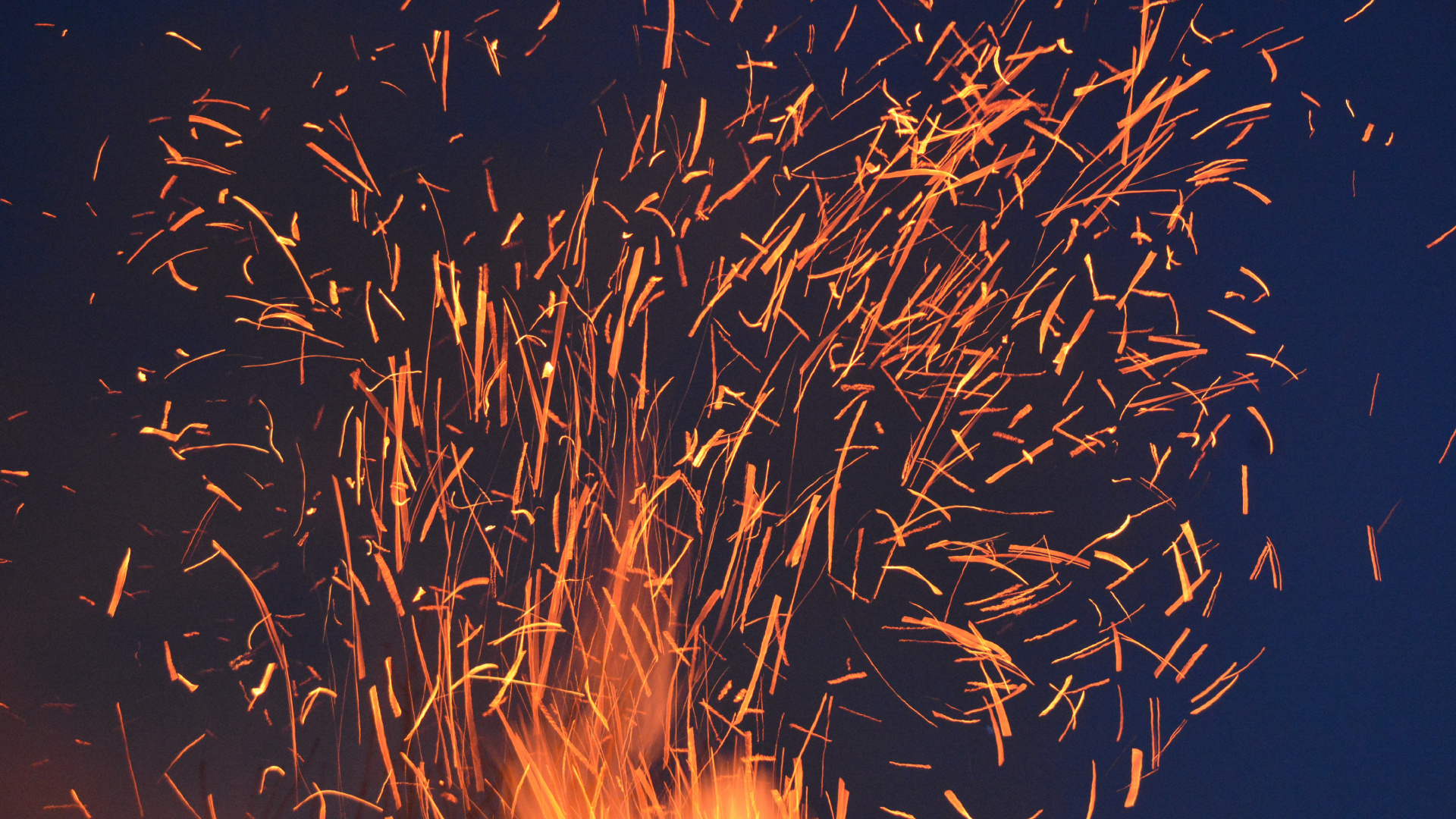 Fire Works in The Sky During Night Time. Wallpaper in 1920x1080 Resolution