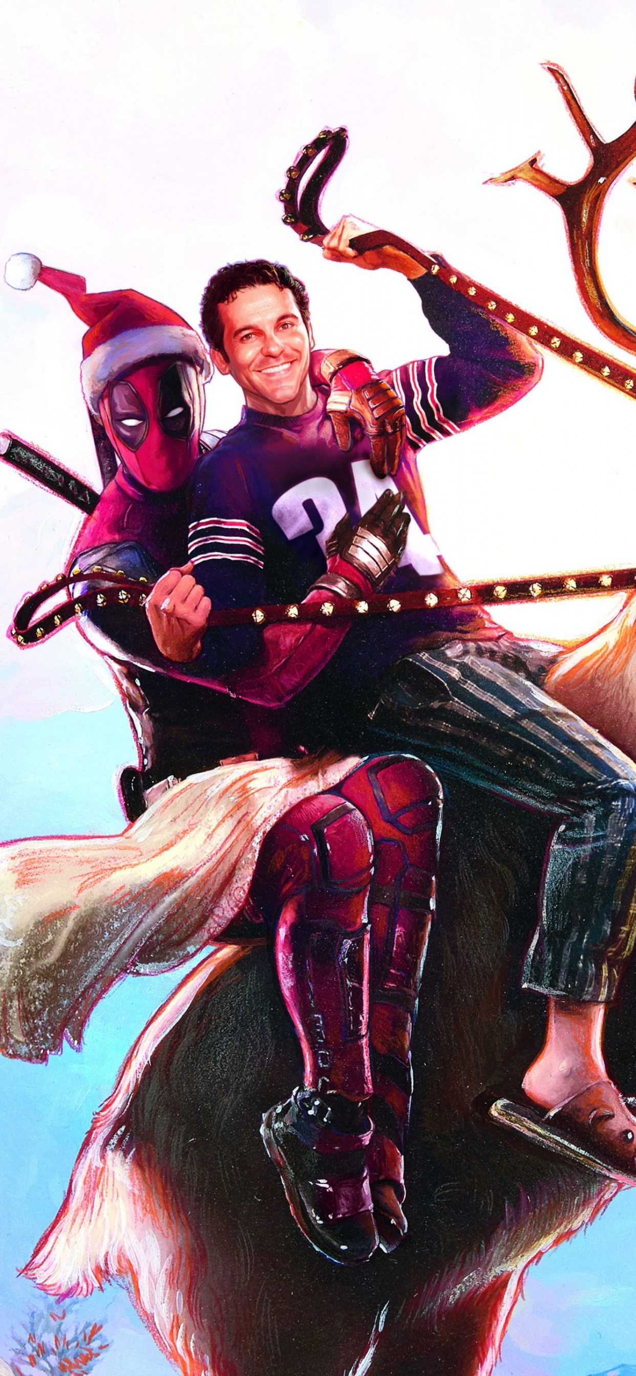 Une Fois Sur un Deadpool, Ryan Reynolds, Deadpool 2, Deadpool, Studios du XXe Siècle. Wallpaper in 1242x2688 Resolution