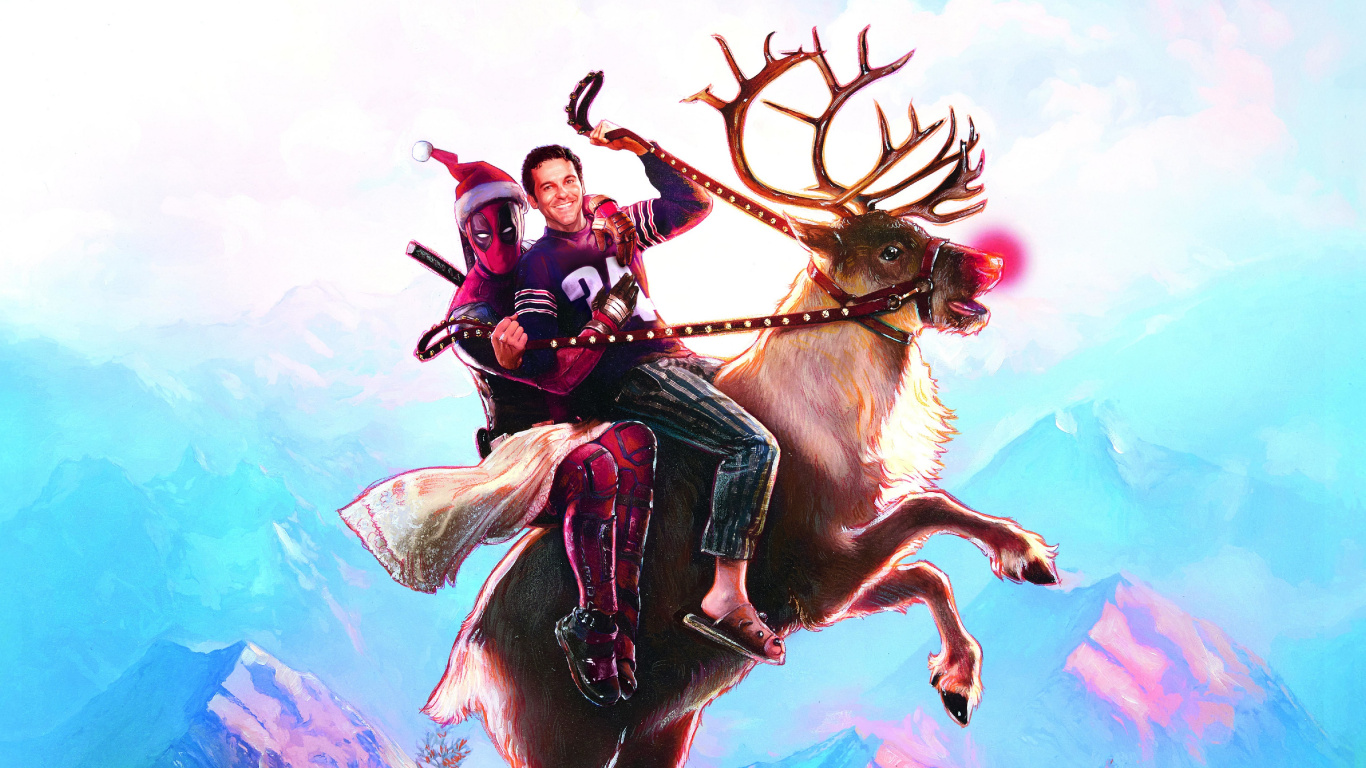 Une Fois Sur un Deadpool, Ryan Reynolds, Deadpool 2, Deadpool, Studios du XXe Siècle. Wallpaper in 1366x768 Resolution