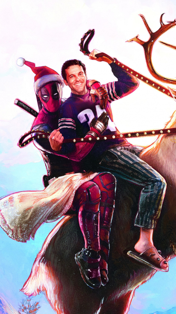 Une Fois Sur un Deadpool, Ryan Reynolds, Deadpool 2, Deadpool, Studios du XXe Siècle. Wallpaper in 750x1334 Resolution