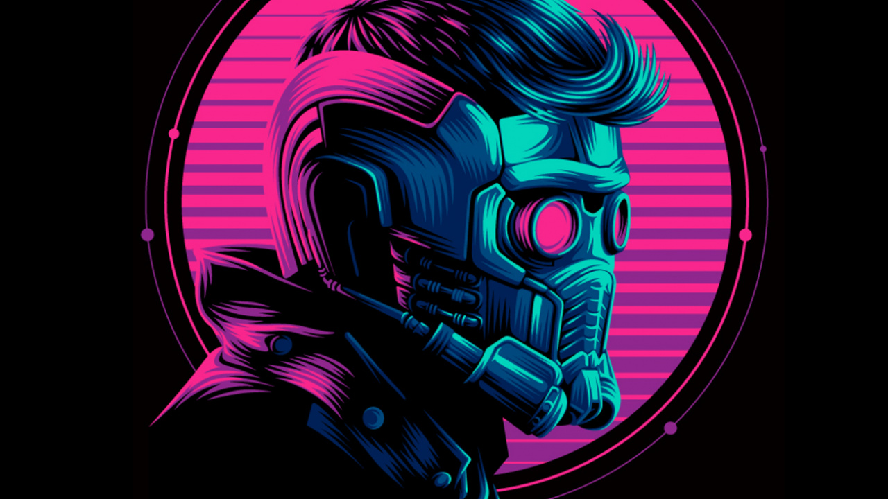 Starlord Amoliert, Star-Lord, Marvel Comics, Superhelden, Kunst. Wallpaper in 1280x720 Resolution