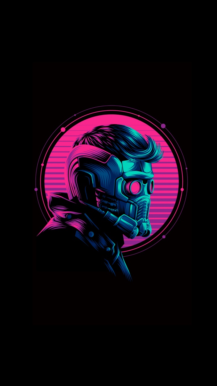 Starlord Amoliert, Star-Lord, Marvel Comics, Superhelden, Kunst. Wallpaper in 720x1280 Resolution