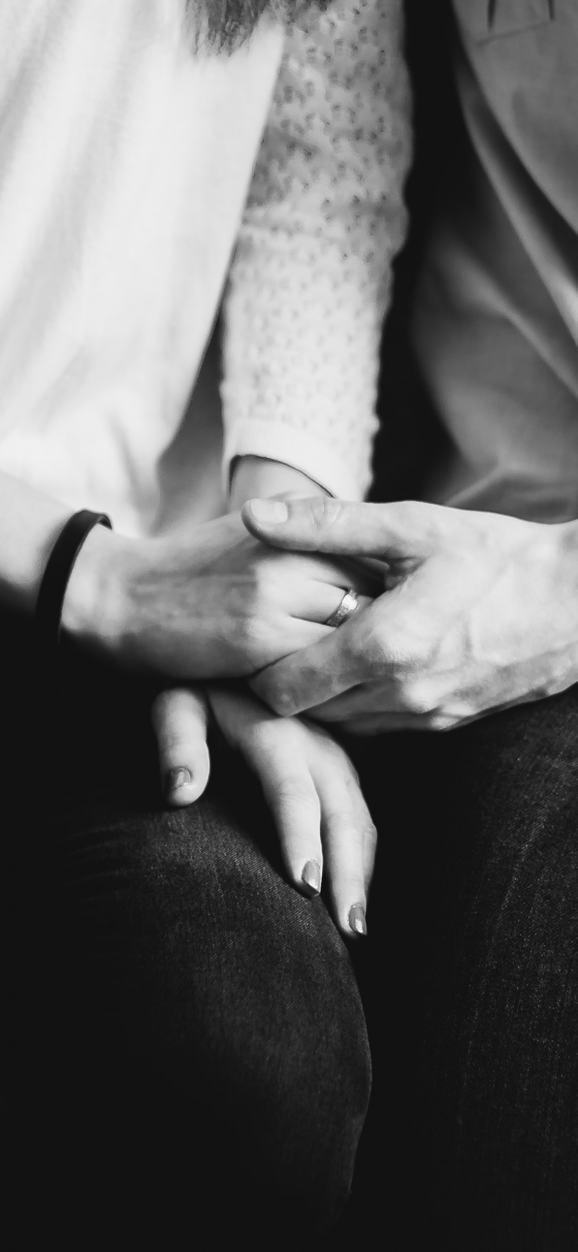 肖像, 快照, 手臂, 黑色和白色的, 手 壁纸 1125x2436 允许